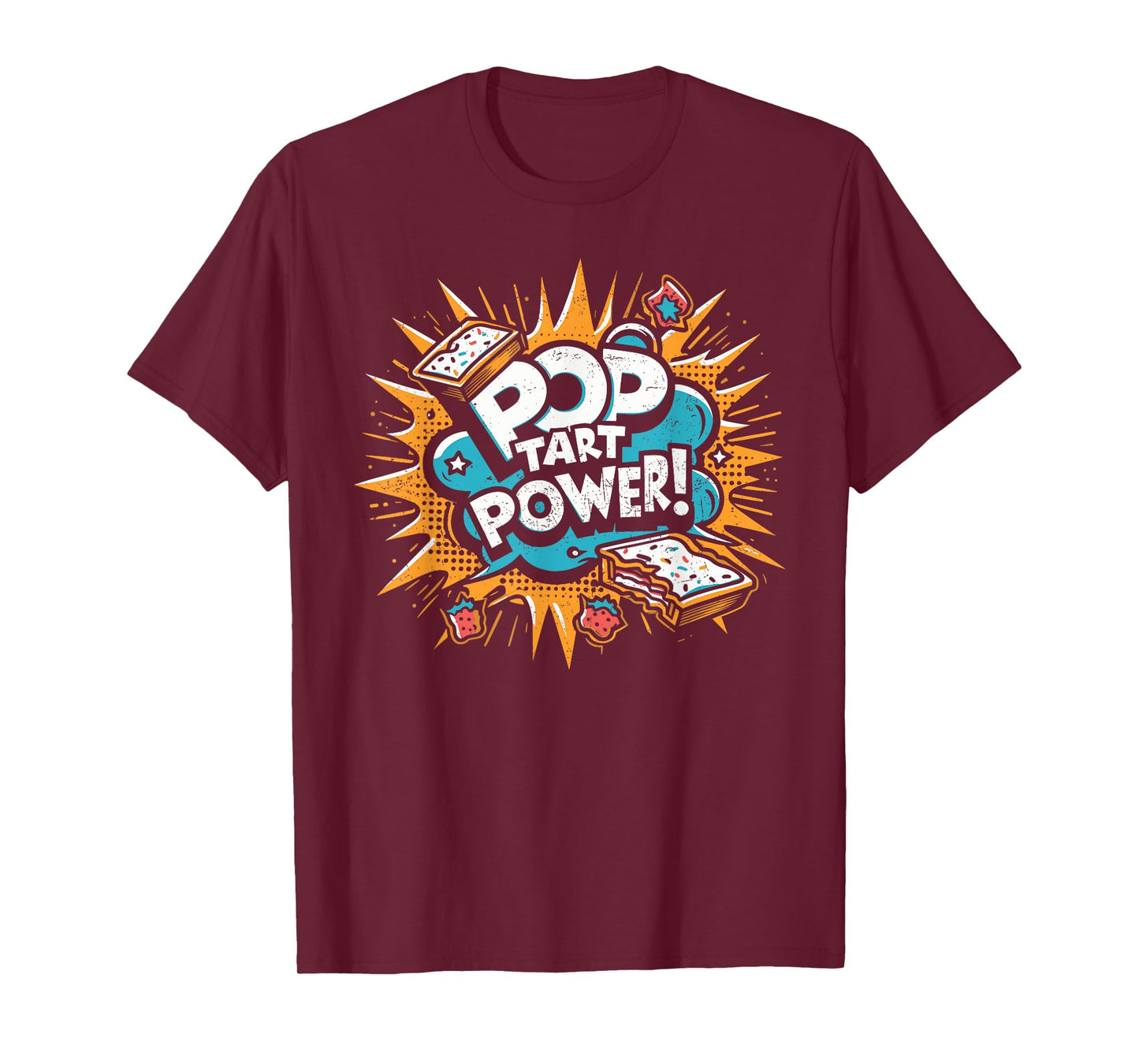 Pop Tart Power! Gym Fitness Frosted Toaster Pastry Grunge T-Shirt