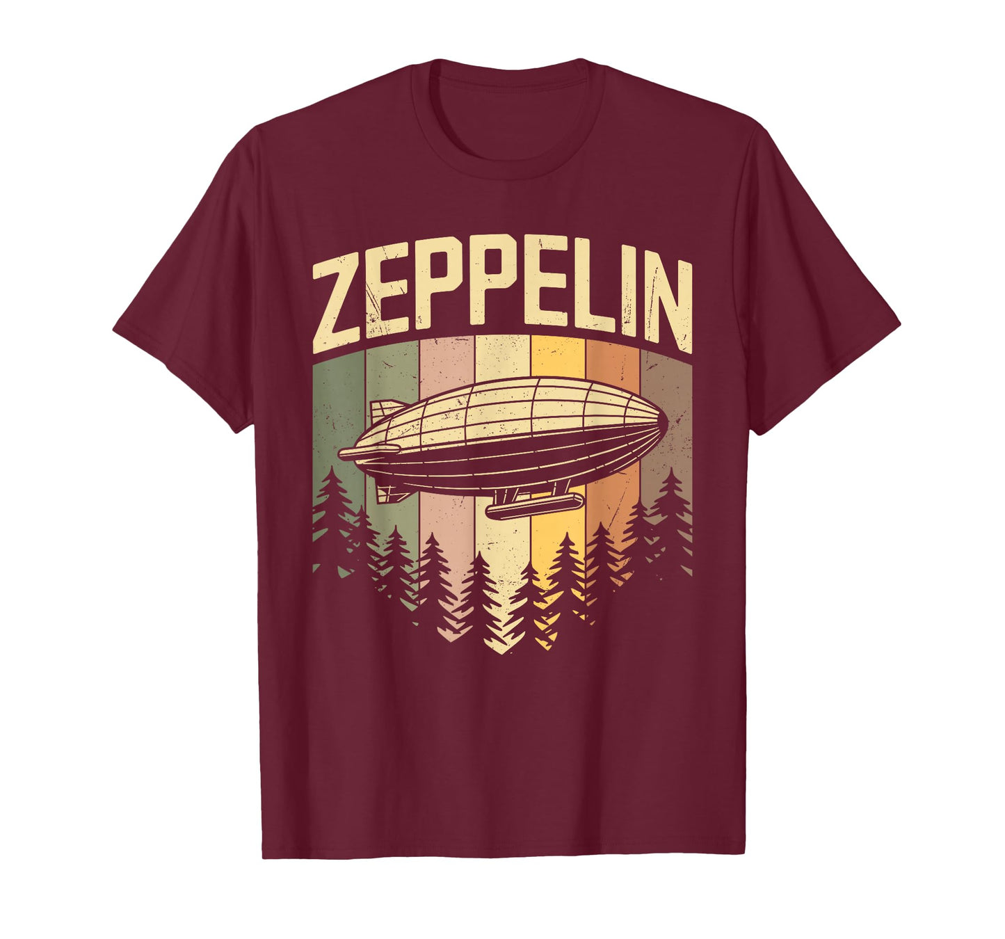Retro Vintage Zeppelin Airship Aviation Blimp Women Men Kids T-Shirt