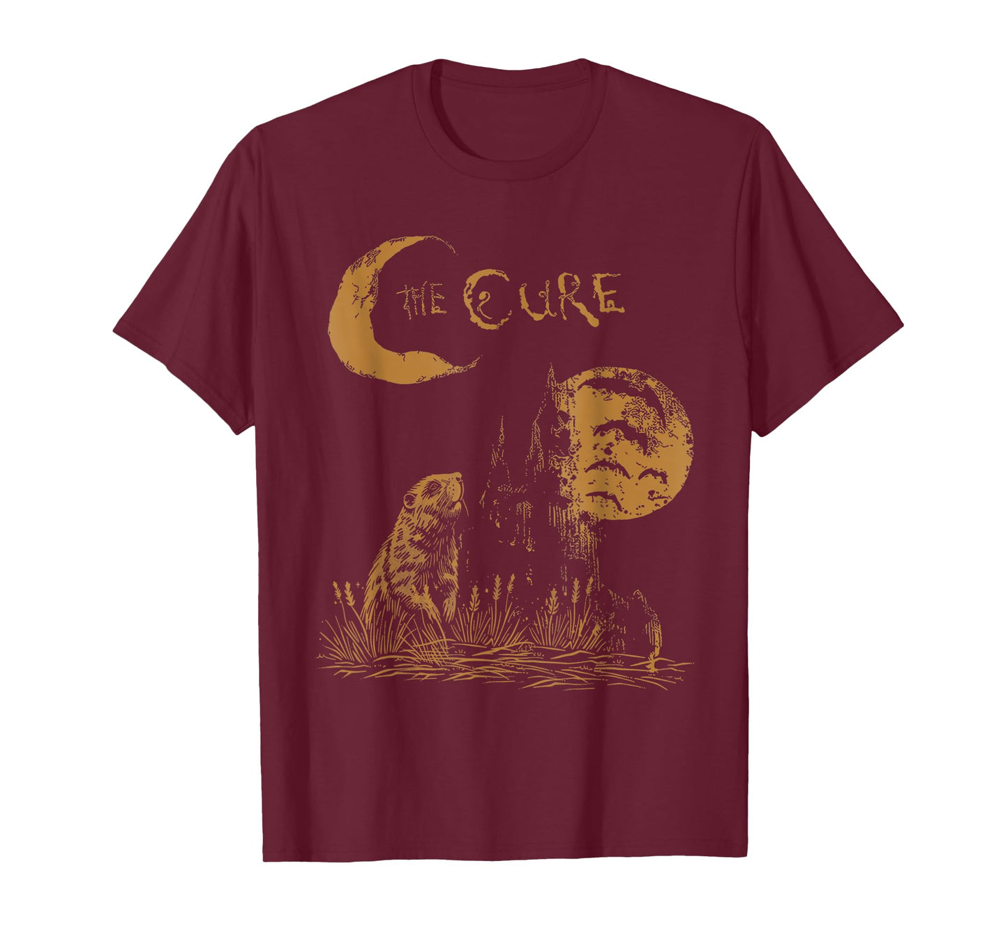 The Cure Vintage Woodchuck In The Field Under The Stars T-Shirt
