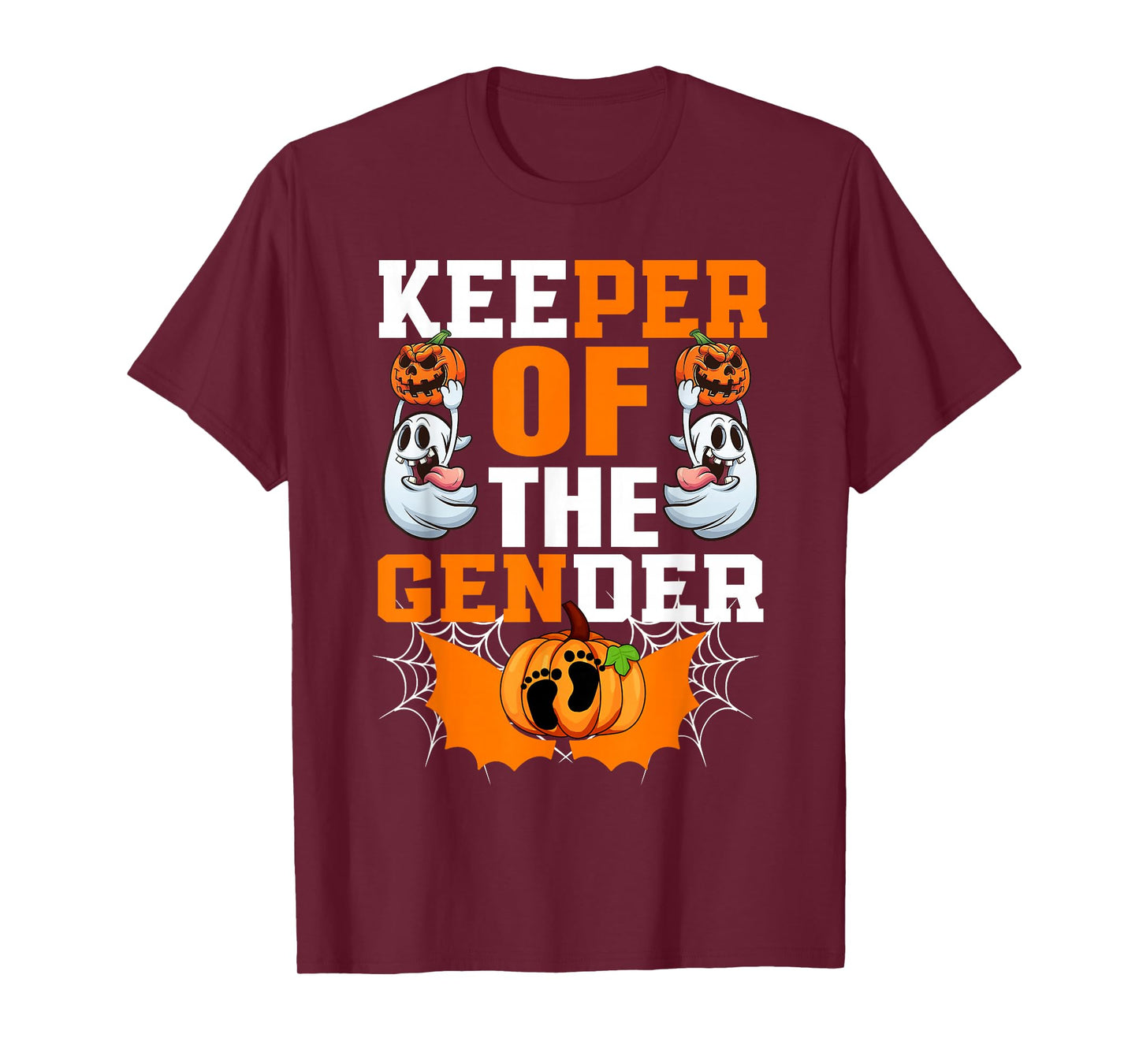 Funny Boo Secret Keeper of The Gender Reveal Halloween Party T-Shirt