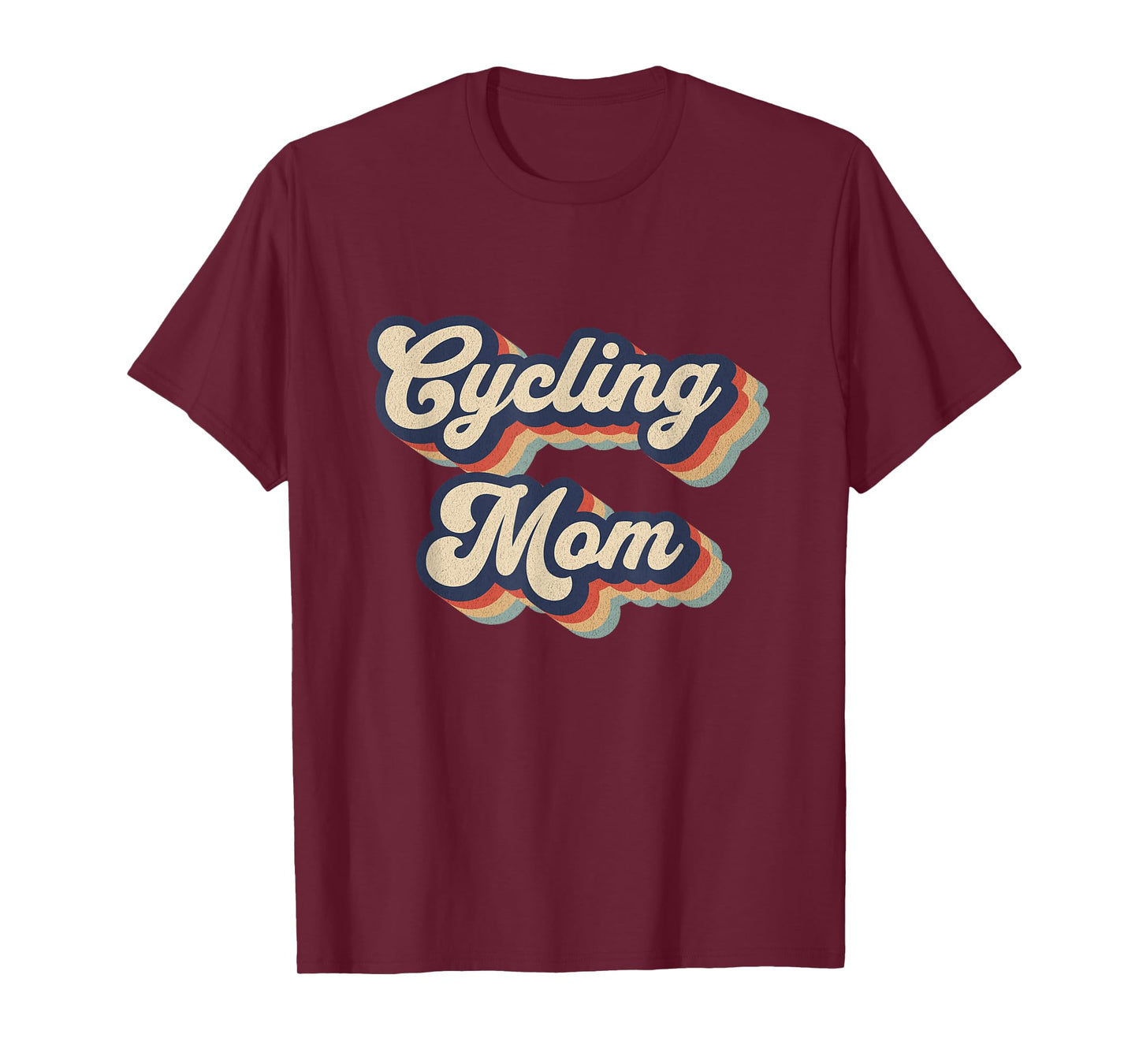 Cycling Mom Bicycle Riding Cyclist Womens T-Shirt