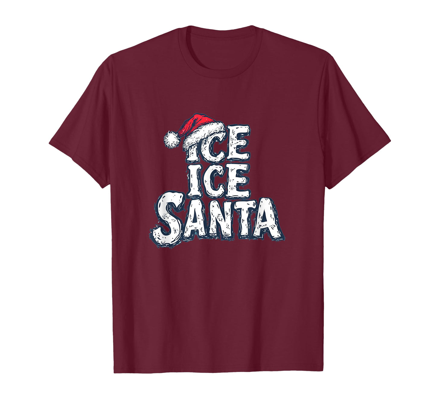 Amazing Ice Ice Santa with Hat for Naughty Xmas T-Shirt