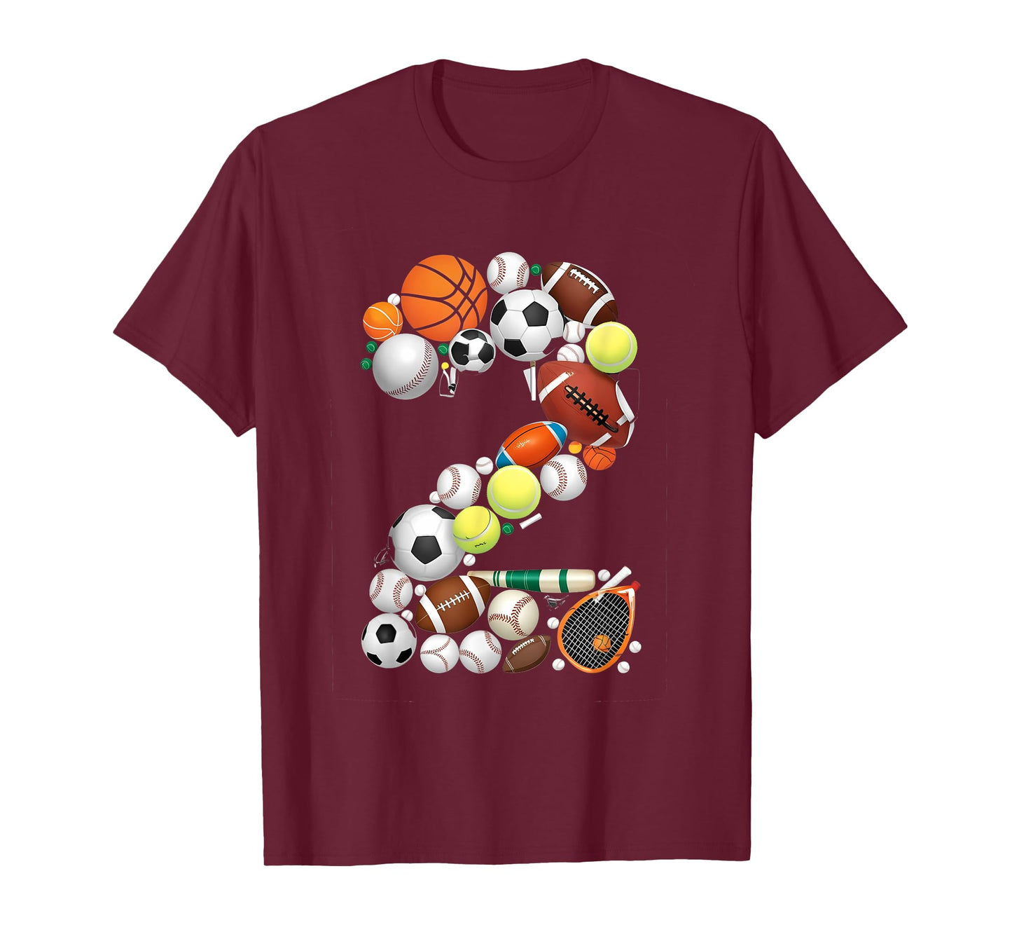 Born 2 Ball Sports Lover Multi-Sport design T-Shirt