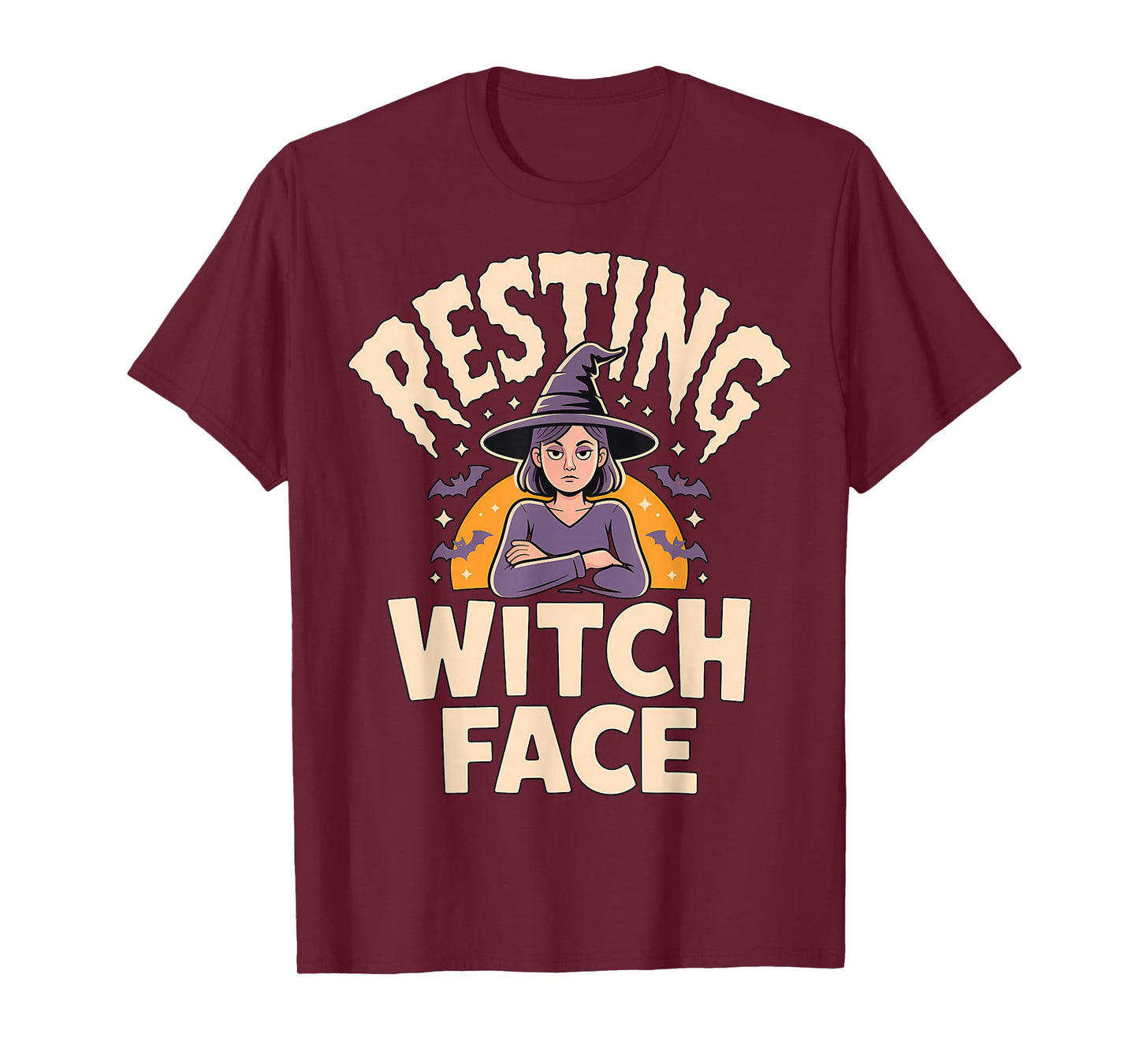 Resting Witch Face Funny Halloween Witch Spooky T-Shirt