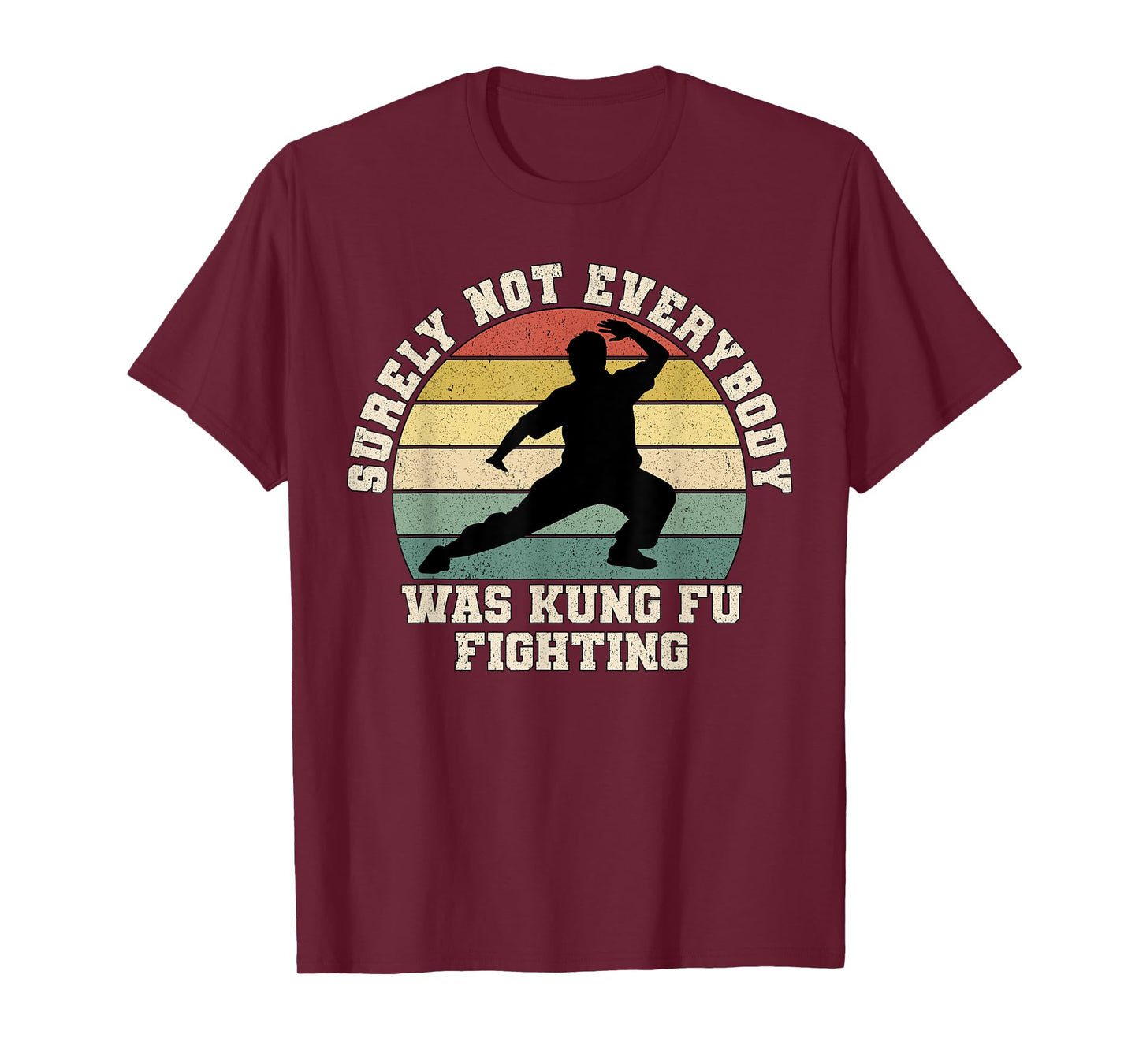 Surely Not Everybody Was Kung Fu Fighting Retro Martial Arts T-Shirt