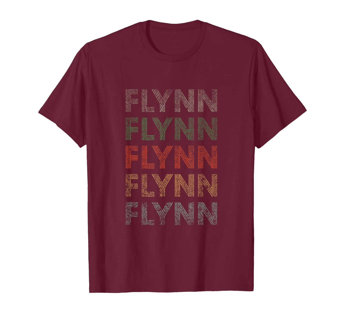 Flynn First Name Grunge Style Vintage Retro T-Shirt