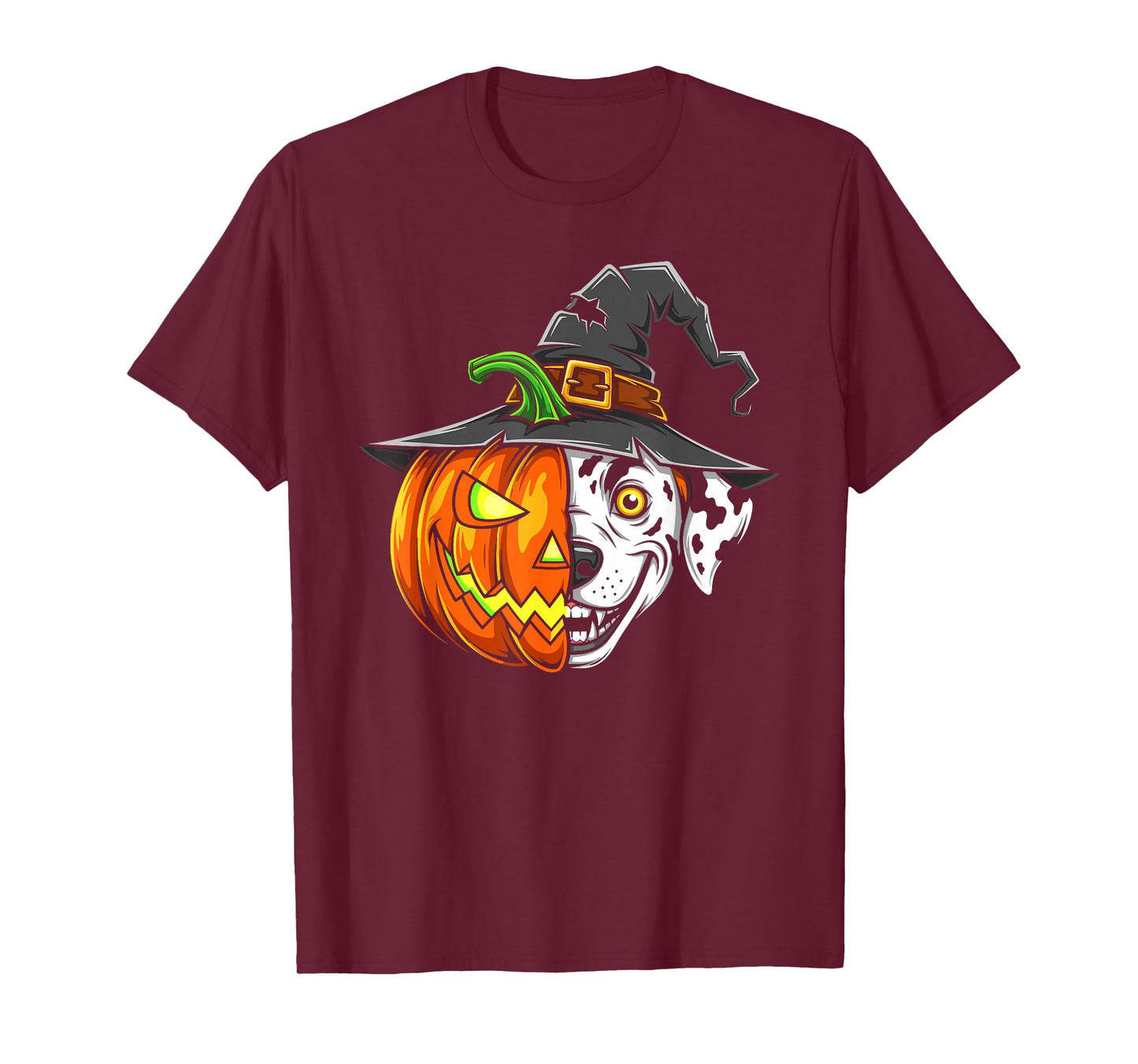 Dalmatian Pumpkin Jack O Lantern Halloween Kids Mens Womens T-Shirt