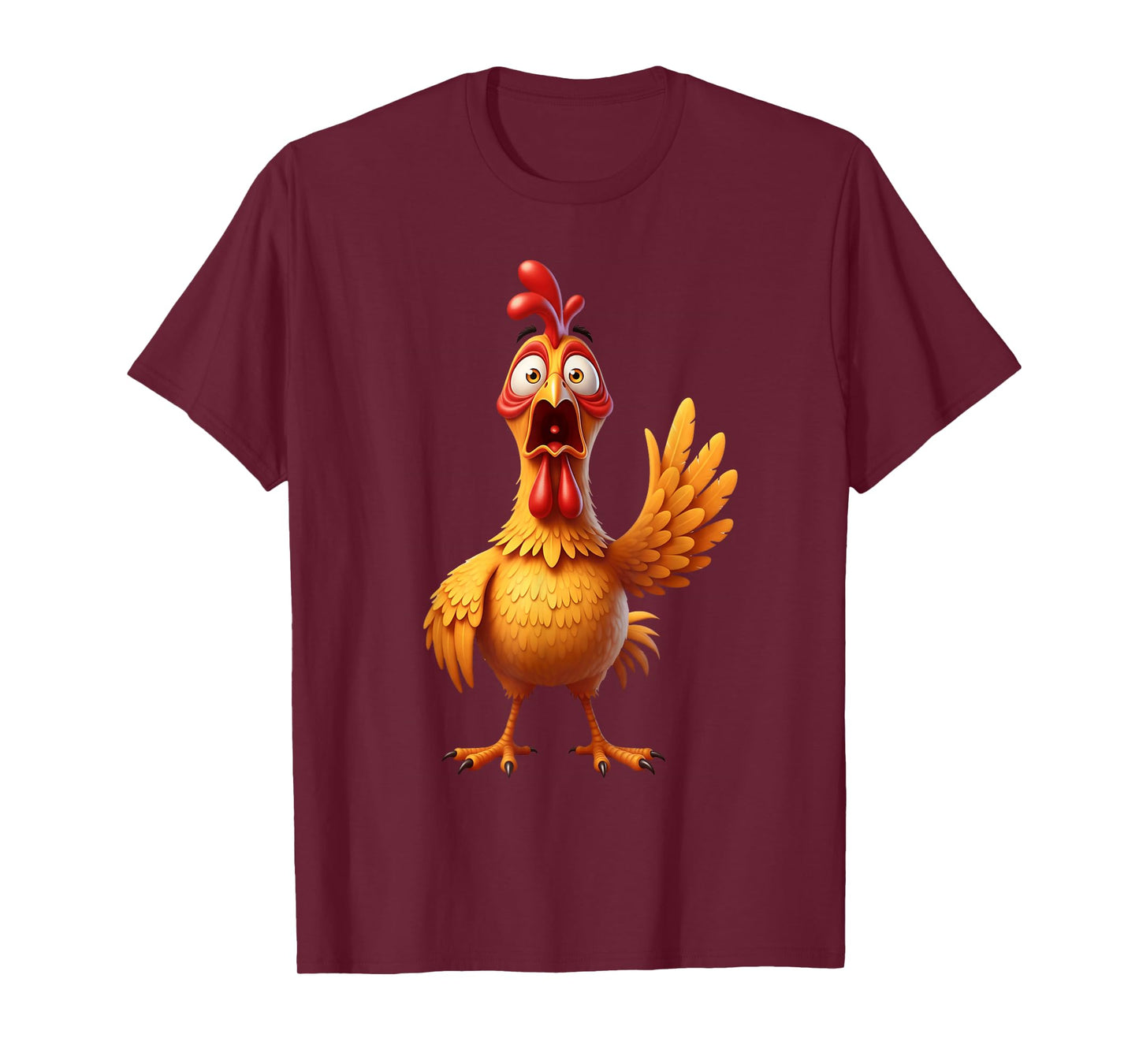 Halloween Funny Spooky Chicken with Eyes Out Women Kids T-Shirt