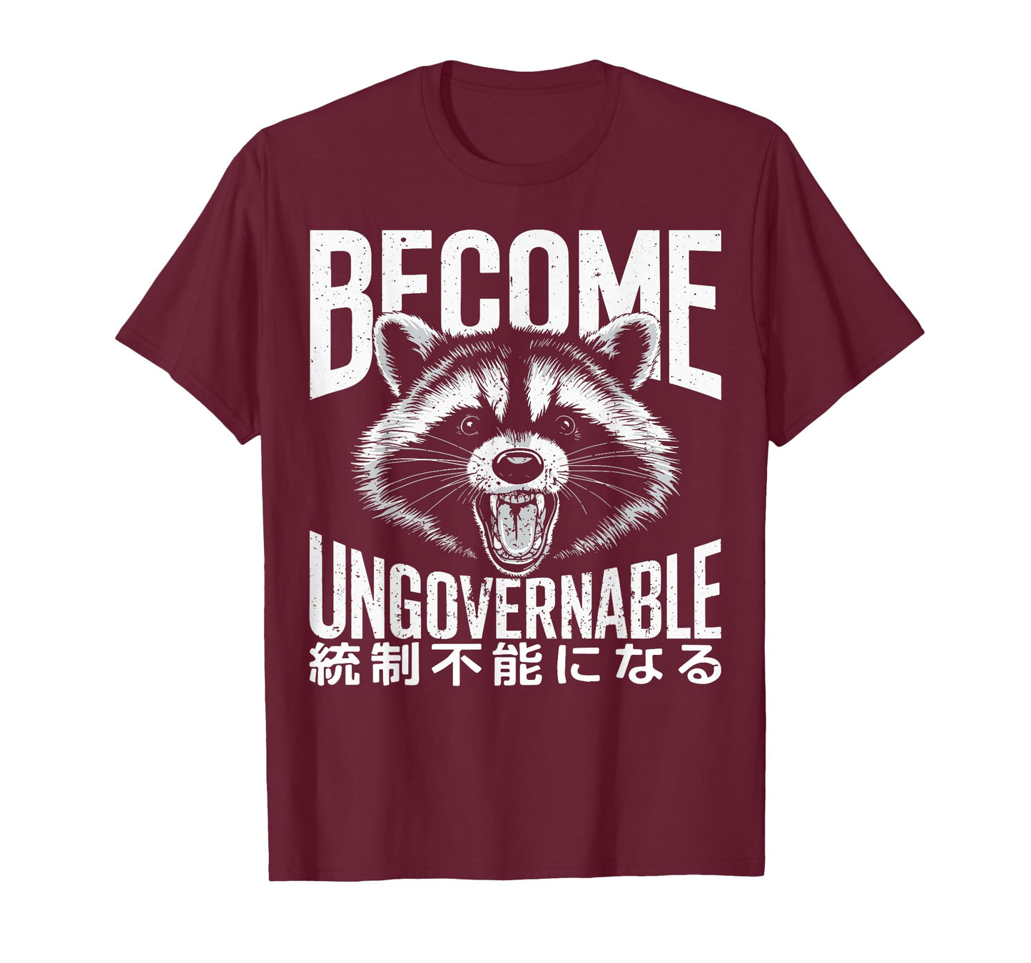 Vintage Angry Raccoon Become Ungovernable Trash Panda Meme T-Shirt