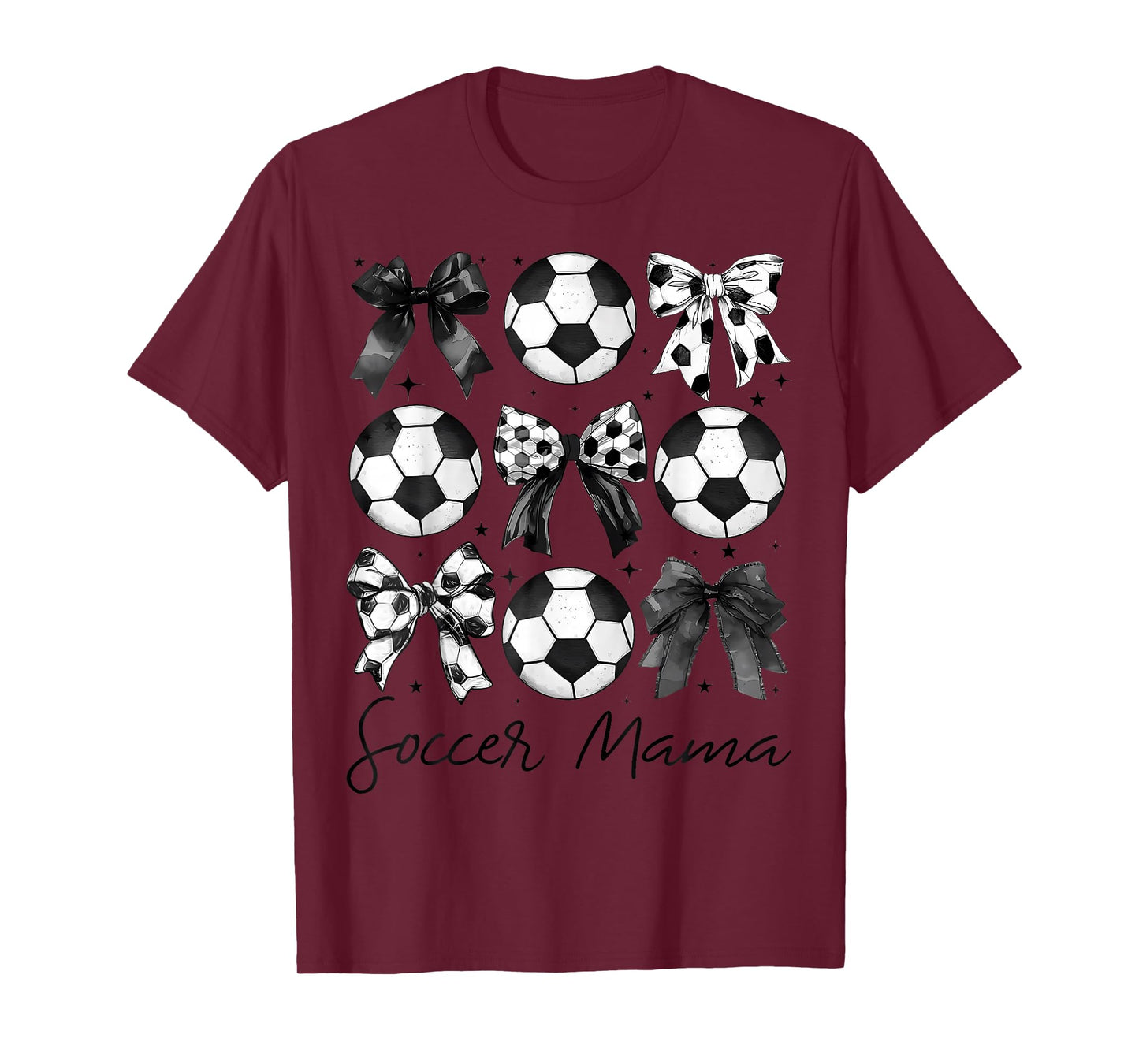 Soccer Mama Shirt Coquette Bow Soccer Mom T-Shirt