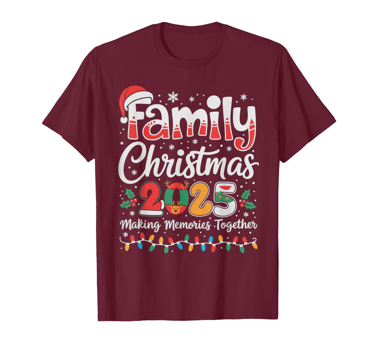 Family Christmas 2025 Matching Outfit Xmas Squad Santa Gifts T-Shirt
