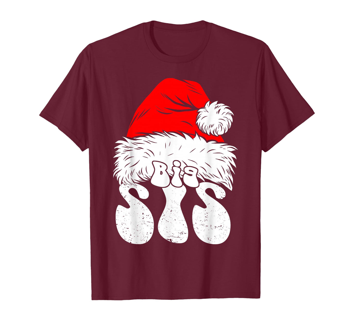 Sister Big Santa Christmas Family Matching Pajamas Xmas T-Shirt