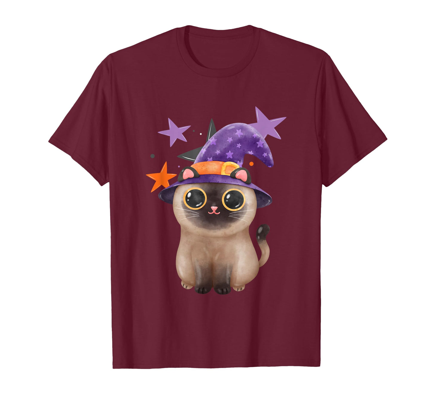Cute Halloween Kitten Cat Witch T-Shirt