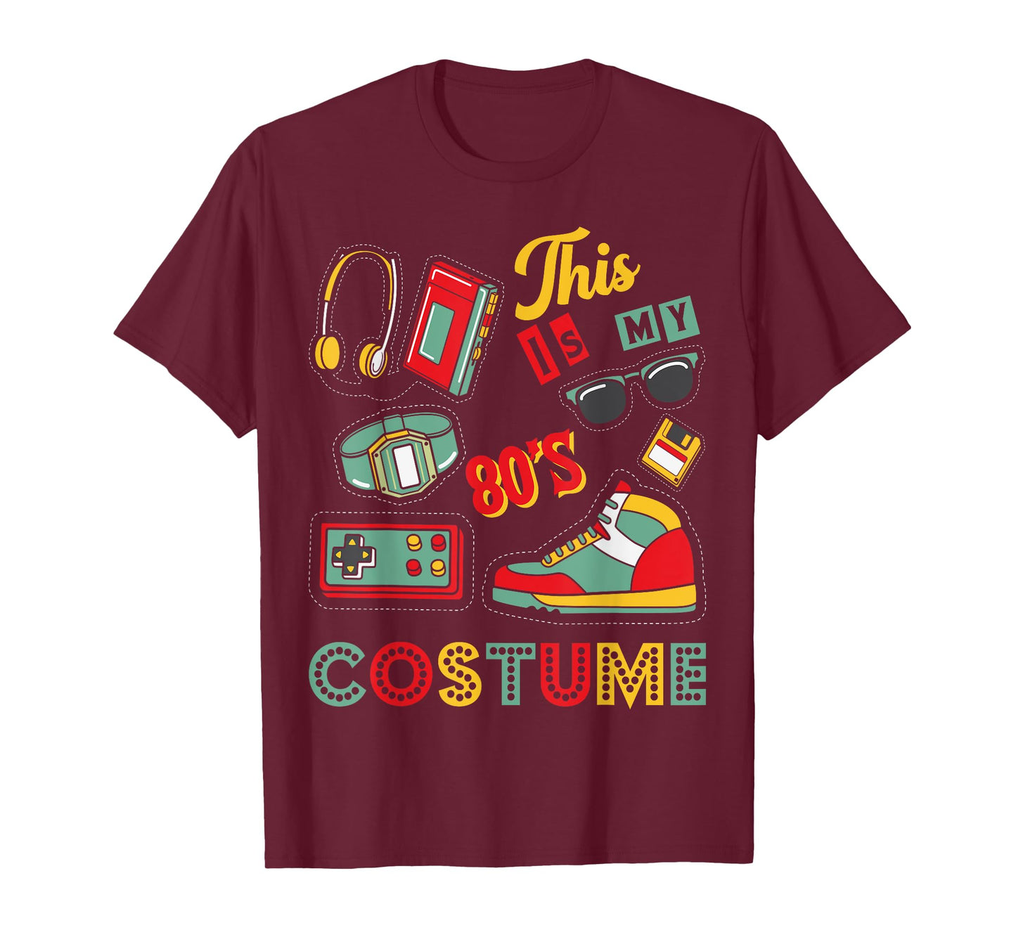 Eighties Retro 1980s Costume Birthday Party Girls & Womens T-Shirt