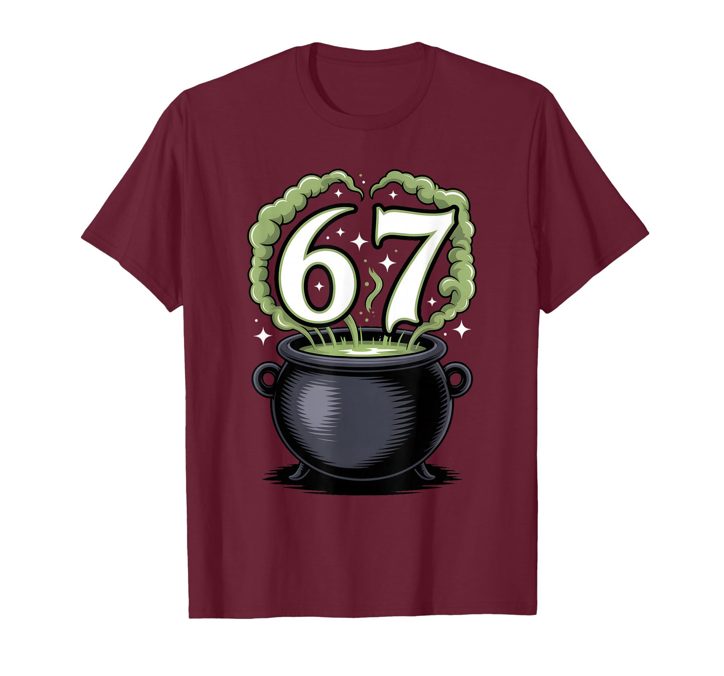 Six Seven 6 7 Funny 67 Meme Halloween Witch T-Shirt