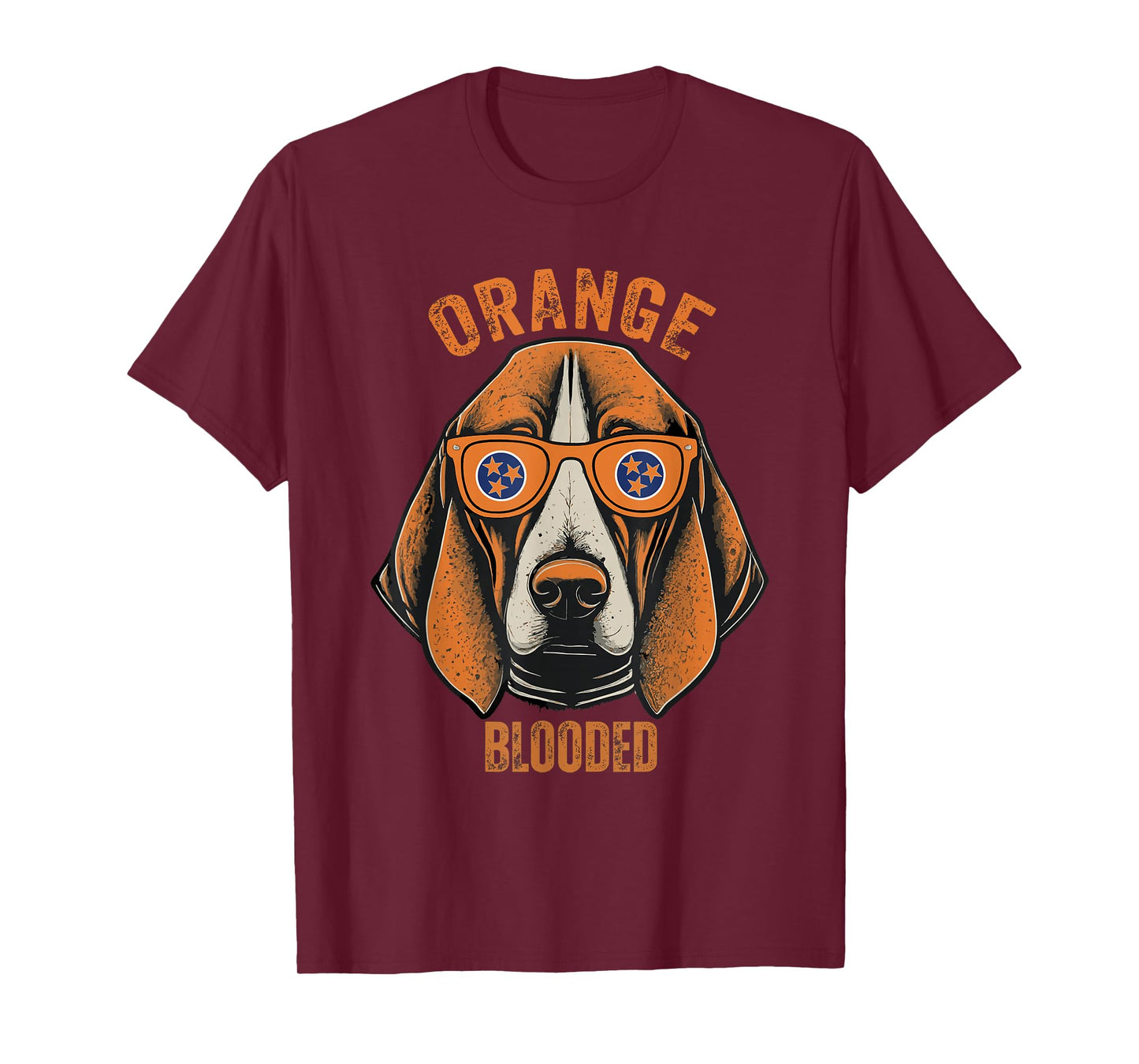Orange Blooded Tennessee Hound Native Home TN State Pride T-Shirt