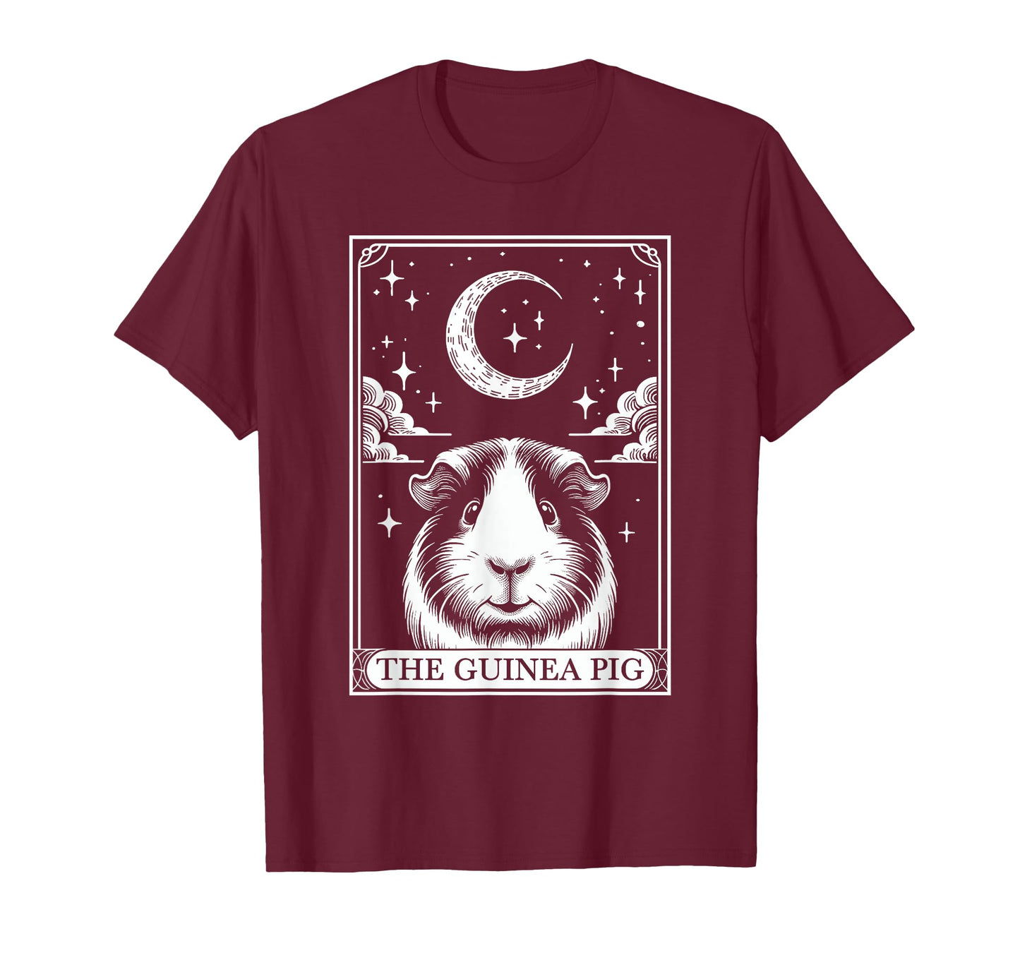 Tarot Card Vintage Crescent Moon Guinea Pig Mom Pet Lovers T-Shirt