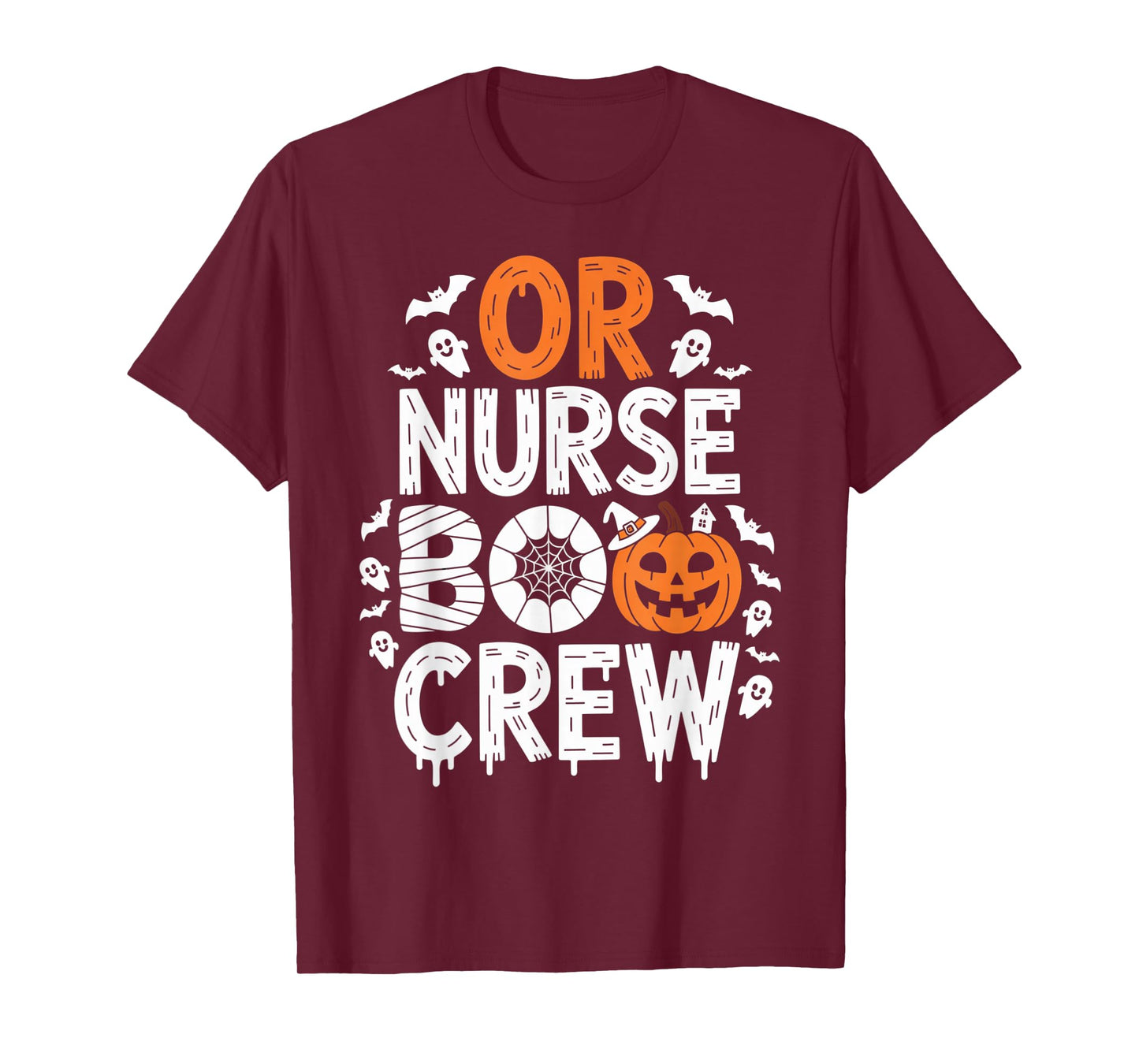OR Nurse Boo Crew Matching Spooky Halloween Outfit T-Shirt