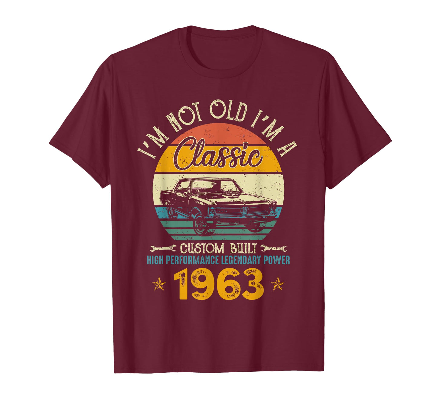 I'm Not Old I'm 1963 Classic Custom Built Legendary Birthday T-Shirt