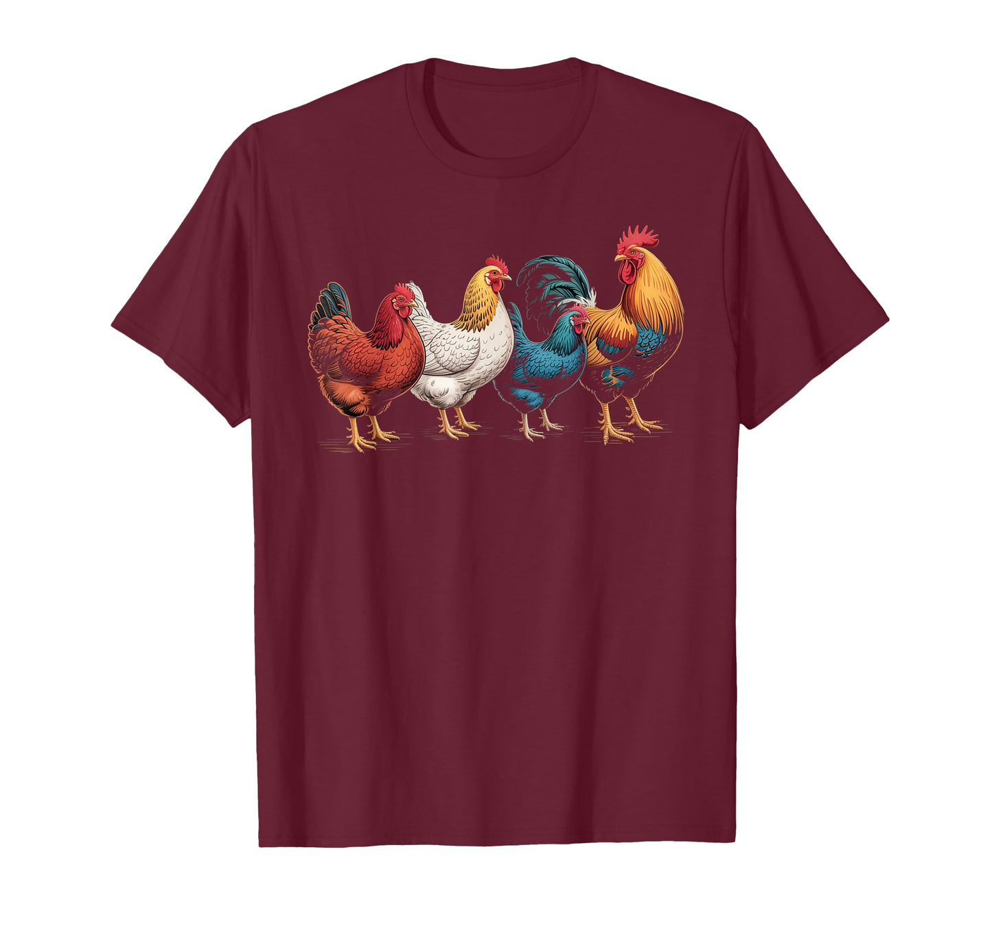 Retro Chicken Lover Poultry Farmer Vintage Farming Men Women T-Shirt