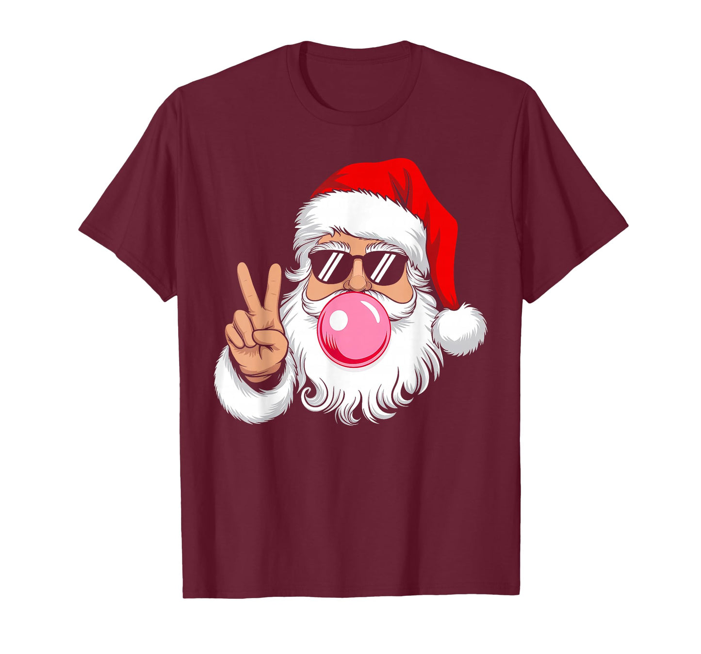 Santa Claus Blowing Bubble Christmas Xmas Family Men Women T-Shirt