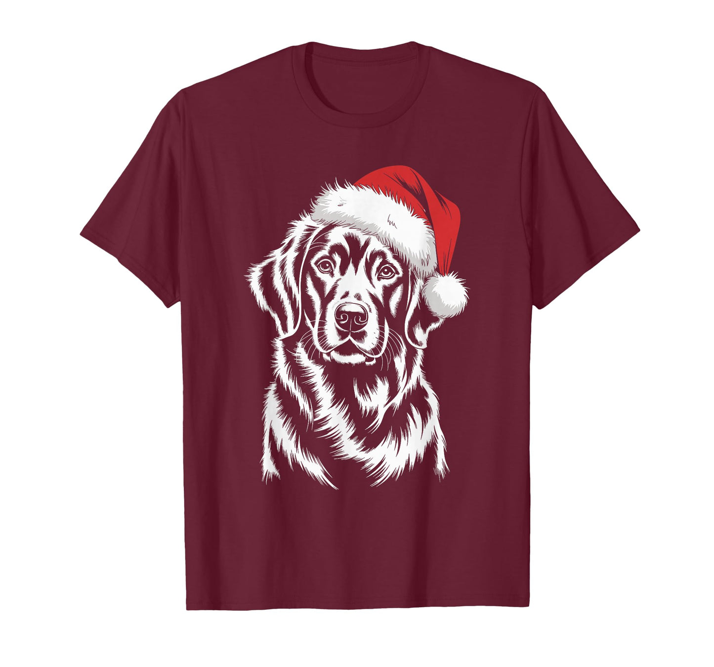 Golden Retriever Dog Santa Hat Christmas Pajama Men Women T-Shirt