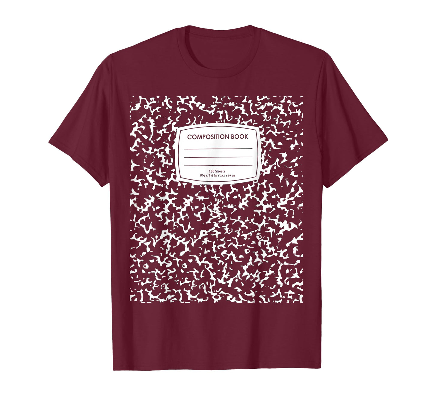 Composition Notebook Halloween Costume T-Shirt