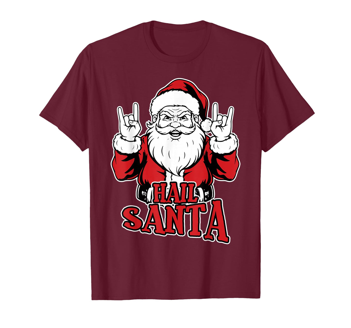 Hail Santa Funny Santa Clause Solstice Metal Christmas T-Shirt