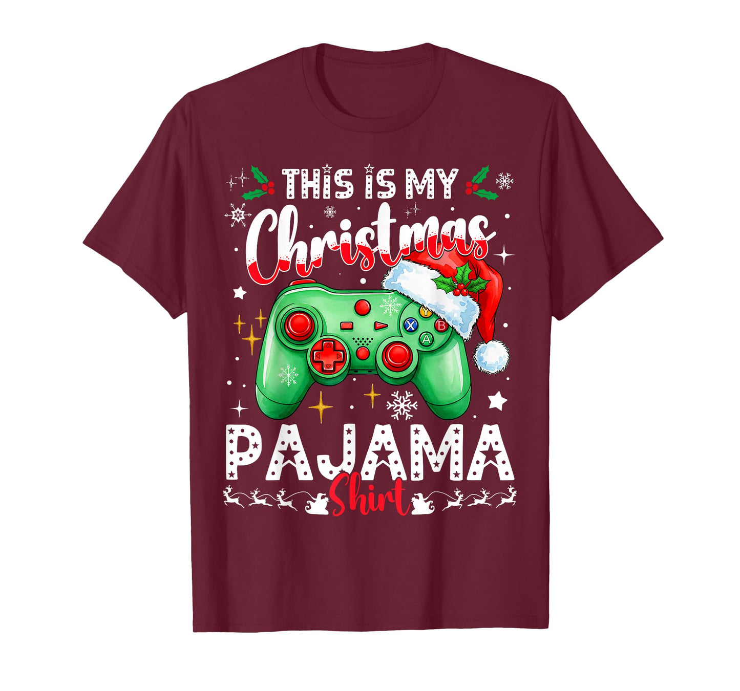 This is My Christmas Pajama Video Game Gamer Boys Teens T-Shirt