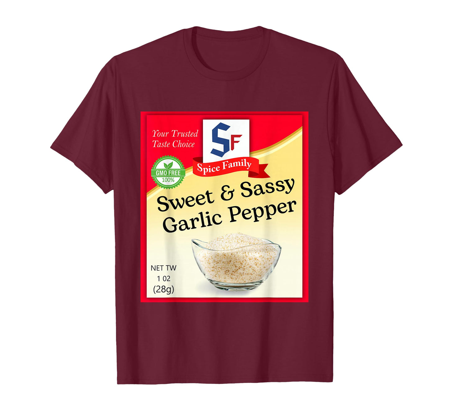 Sweet & Sassy Garlic Pepper Condiment Costume Holiday T-Shirt