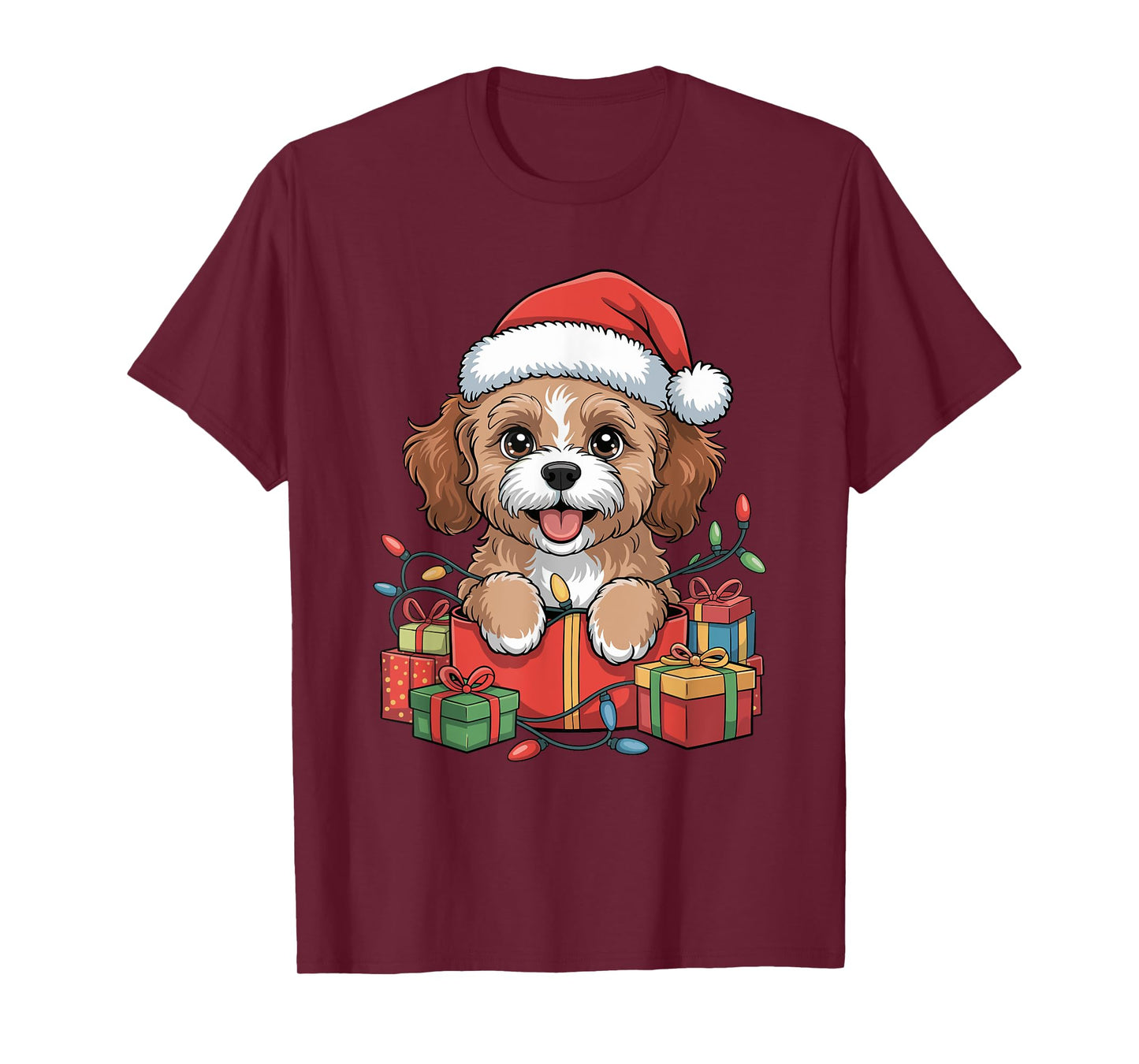 Cute Cavapoo Christmas Xmas Design Funny Dog Lover Holiday T-Shirt
