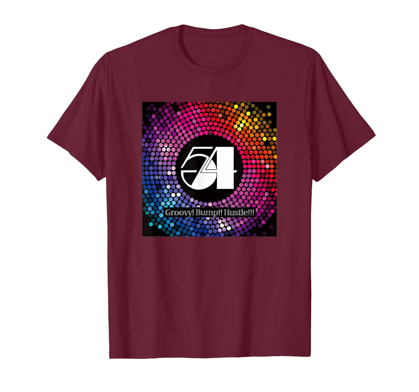 Disco Freaks Store Men's Studio 54 Retro Disco Black Graphic T-Shirt, Small, Short Sleeve, Crew Neck, Classic Fit, Lightweight