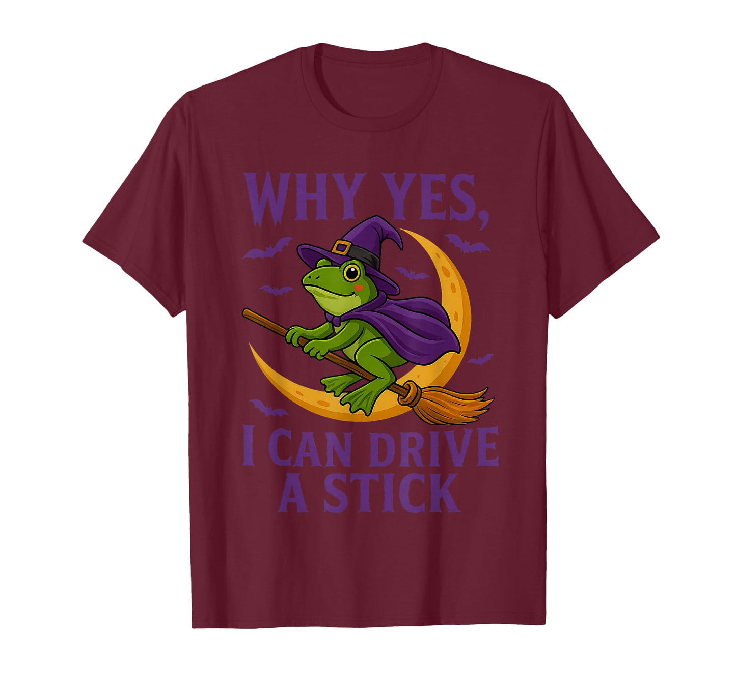 Yes Actually I Can Drive A Stick Frog Hat Halloween Costume T-Shirt