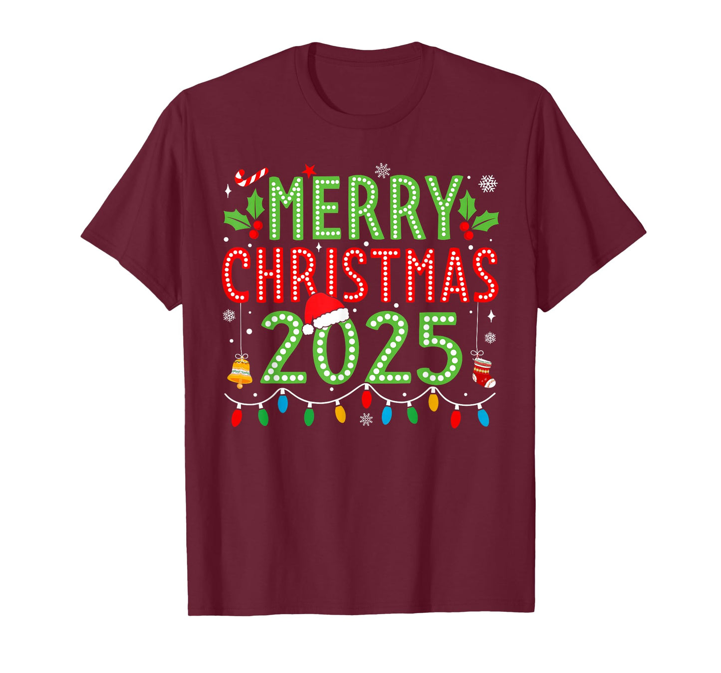 Matching Family Merry Christmas 2025 Xmas Men Women Kids T-Shirt