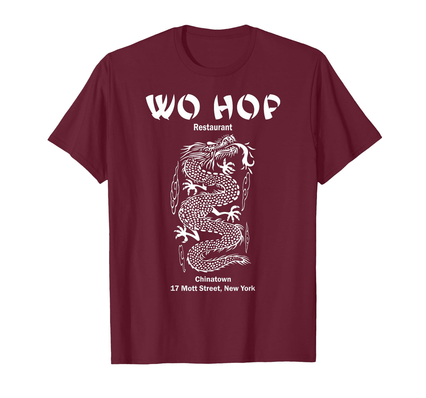Wo hop Restaurant Chinatown, Serpent Dragon Vintage T-Shirt