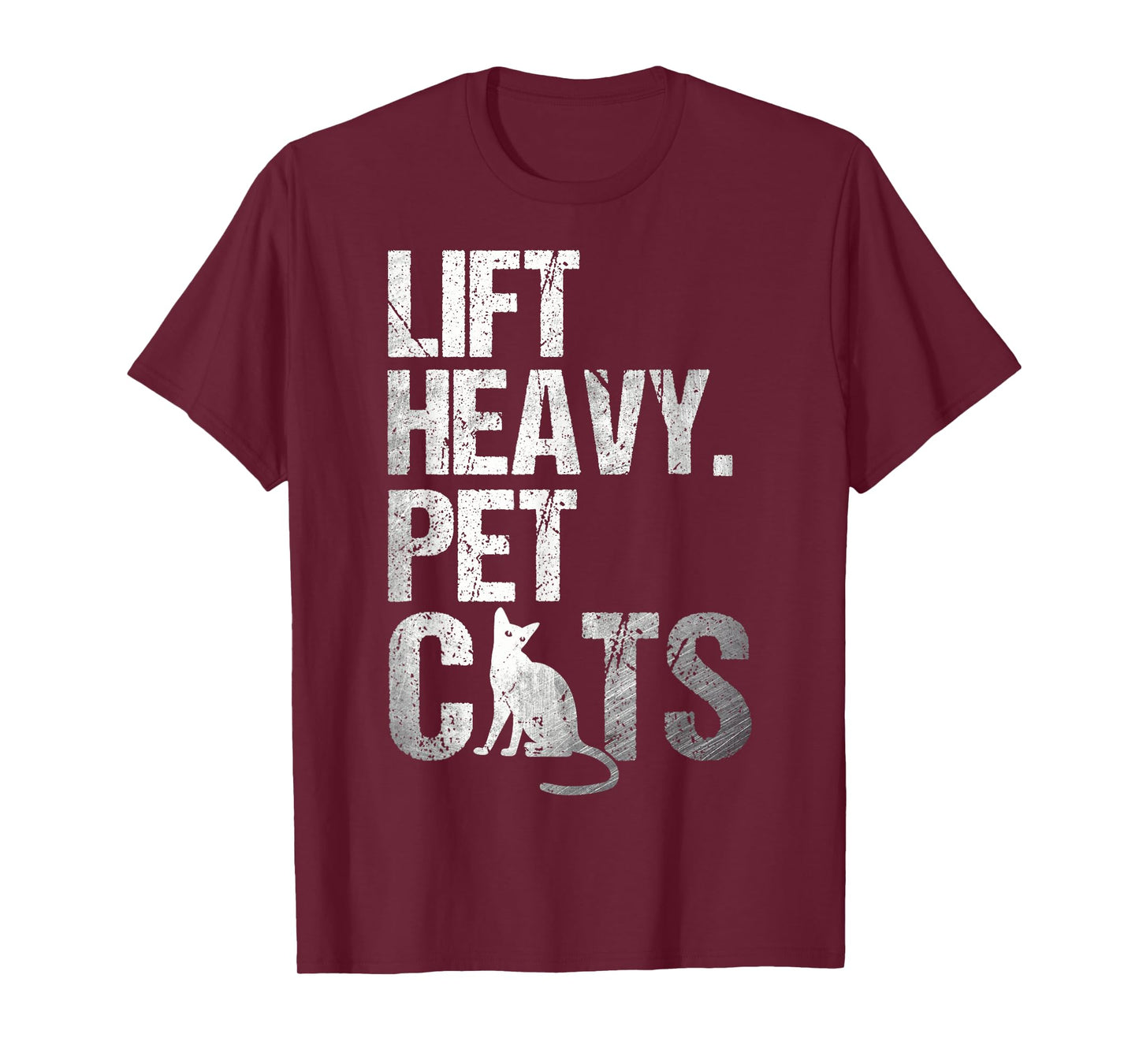 Funny Gym Cat Workout Lift Heavy Pet Cats T-Shirt