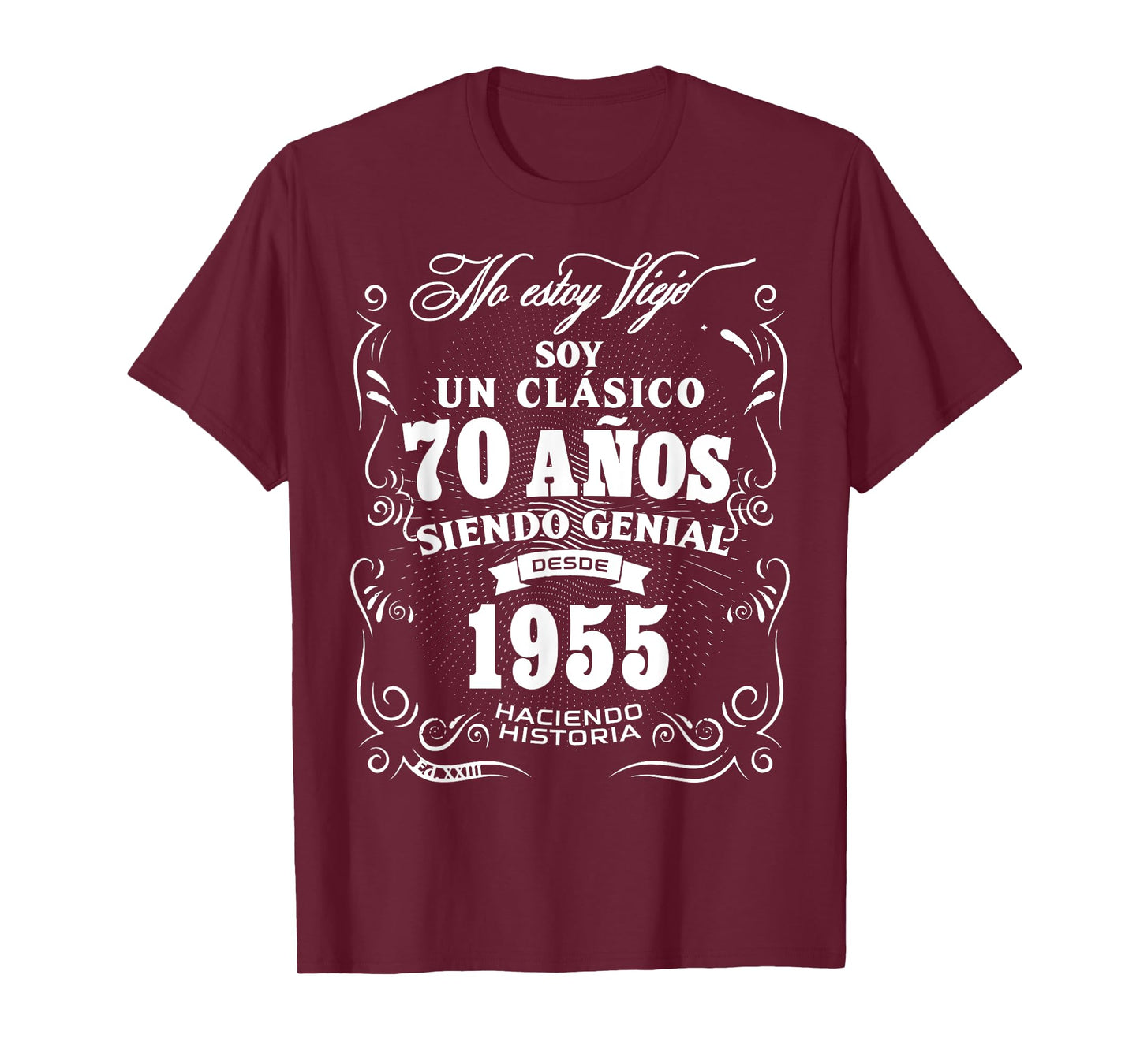 Vintage 70th Birthday Men Funny 1955 70 Birthday Spanish T-Shirt