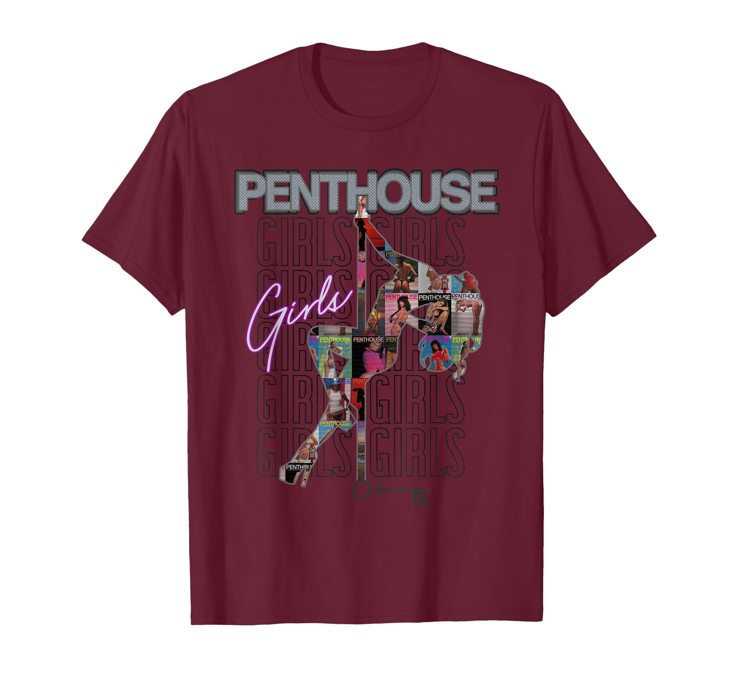 Penthouse Magazine Girls Pole Dance Burlesque Pinup Vintage T-Shirt