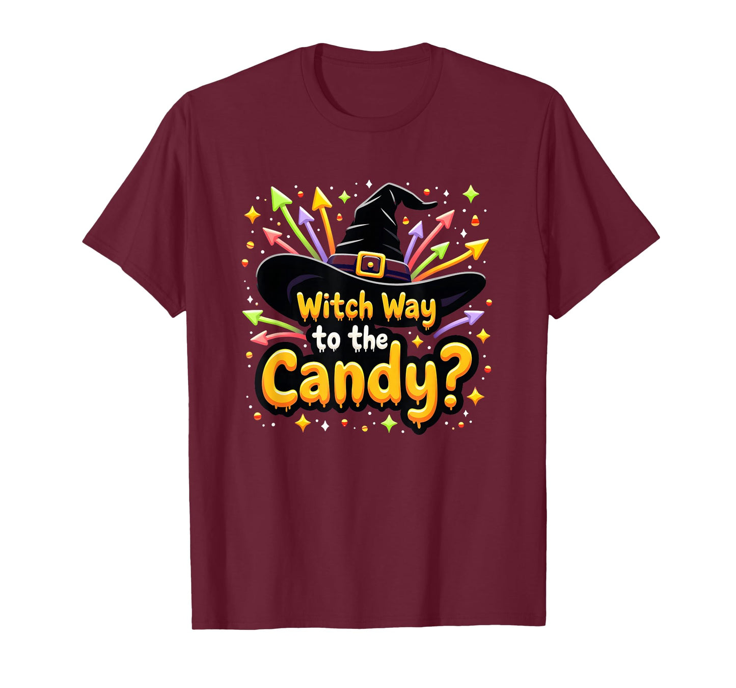 Halloween Humorous Witch Way to The Candy? T-Shirt