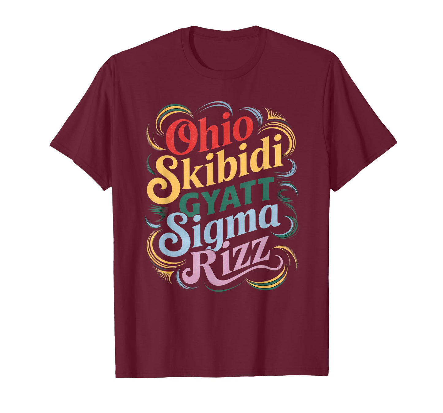 Skibidi Rizz Gyatt Ohio Sigma Funny Rizzler Toilet Meme T-Shirt