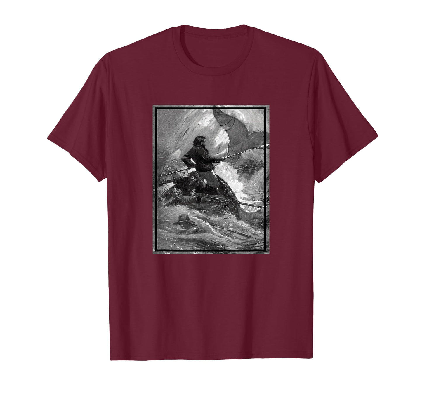 Captain Ahab in His Final Chase with Moby Dick (1902) T-Shirt