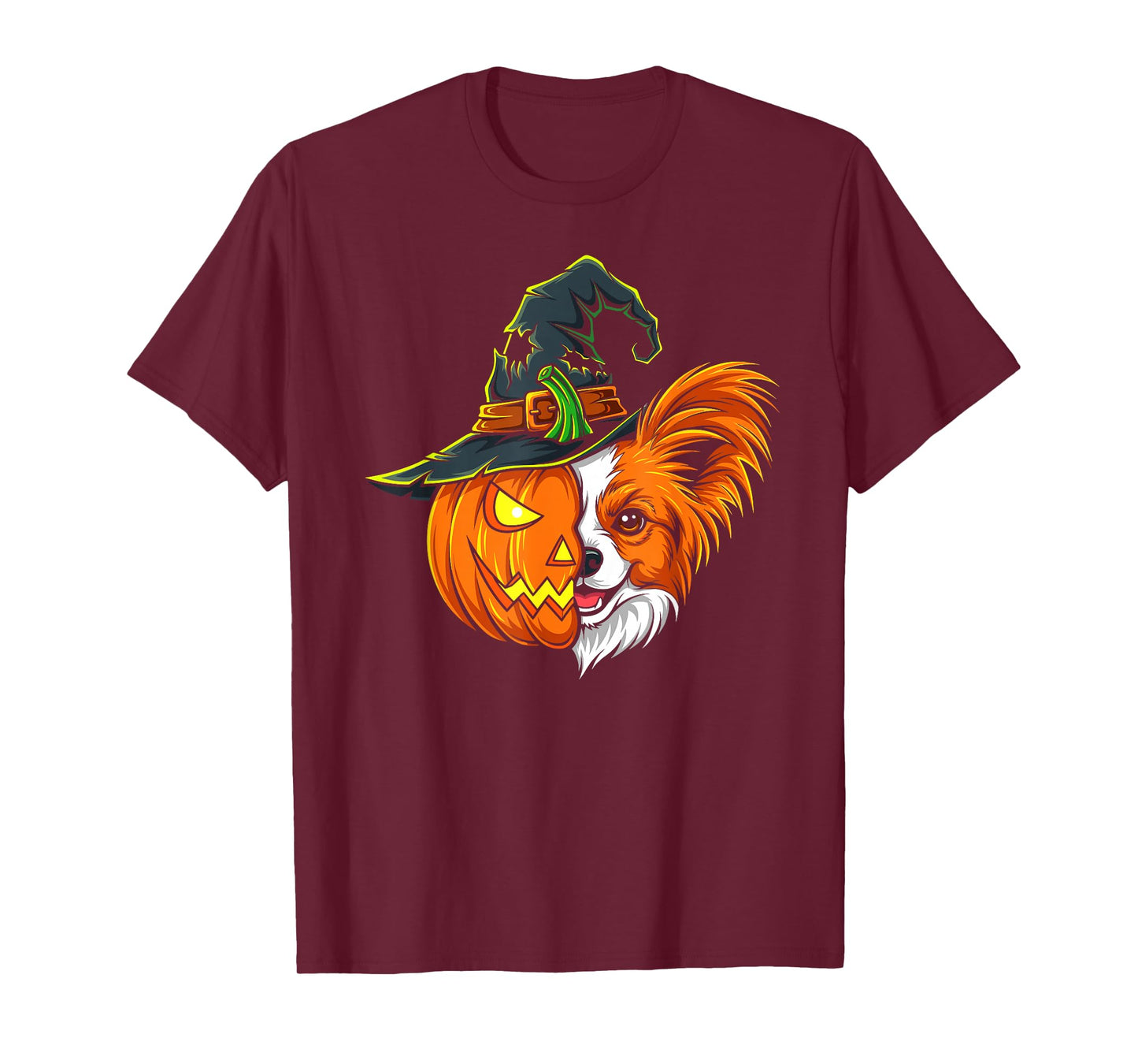 Papillon Pumpkin Jack O Lantern Halloween Kids Mens Womens T-Shirt