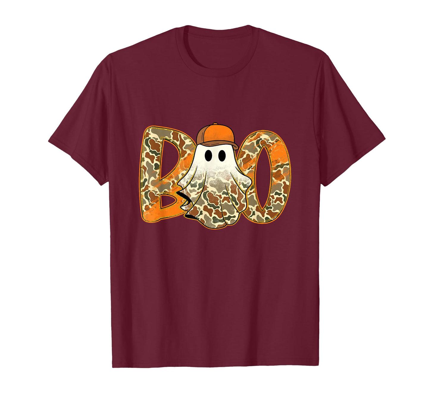 Boo Camo Ghost Halloween Hunter Ghost Hunting Lover Boys T-Shirt
