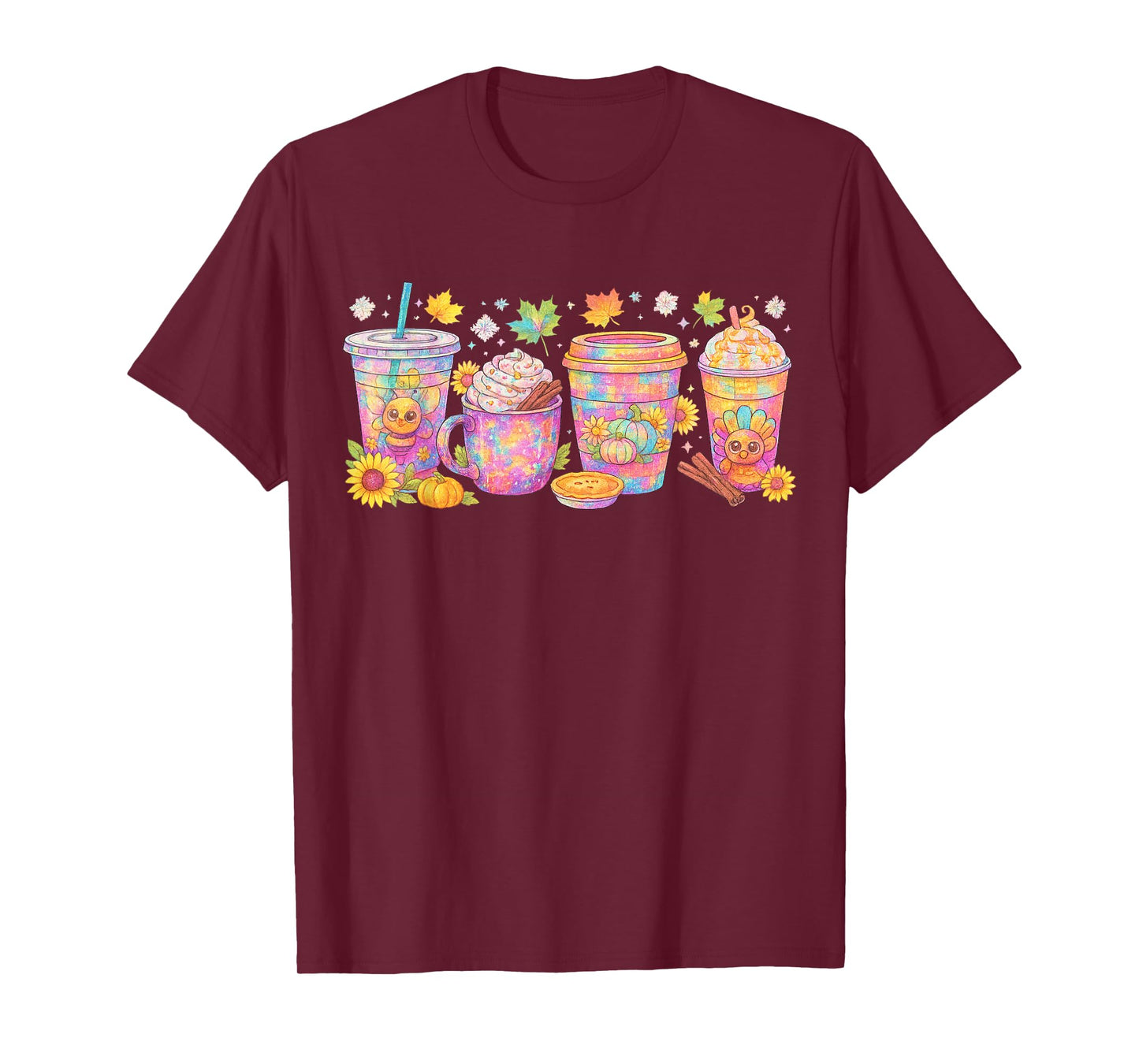 Pumpkin Spice Season Latte Coffee Lover Fall Thanksgiving T-Shirt