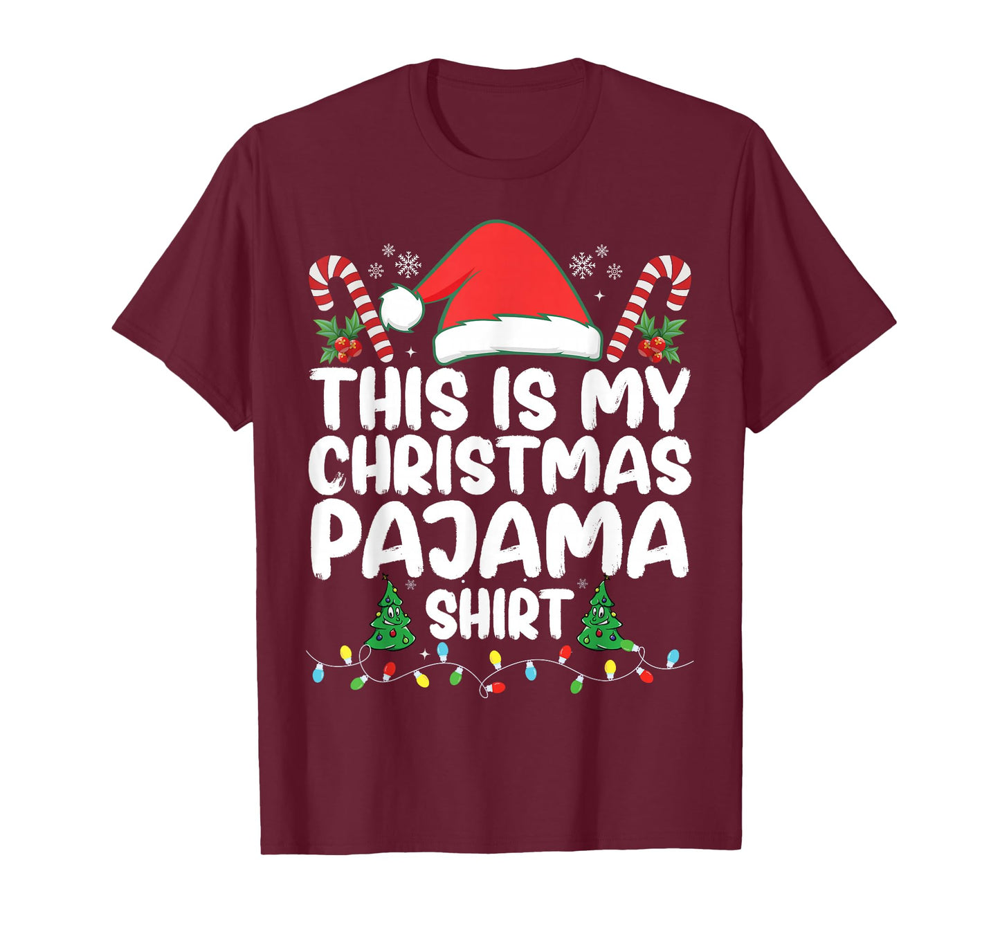 This is My Christmas Pajama Shirt Xmas PJs Men Women Kids T-Shirt