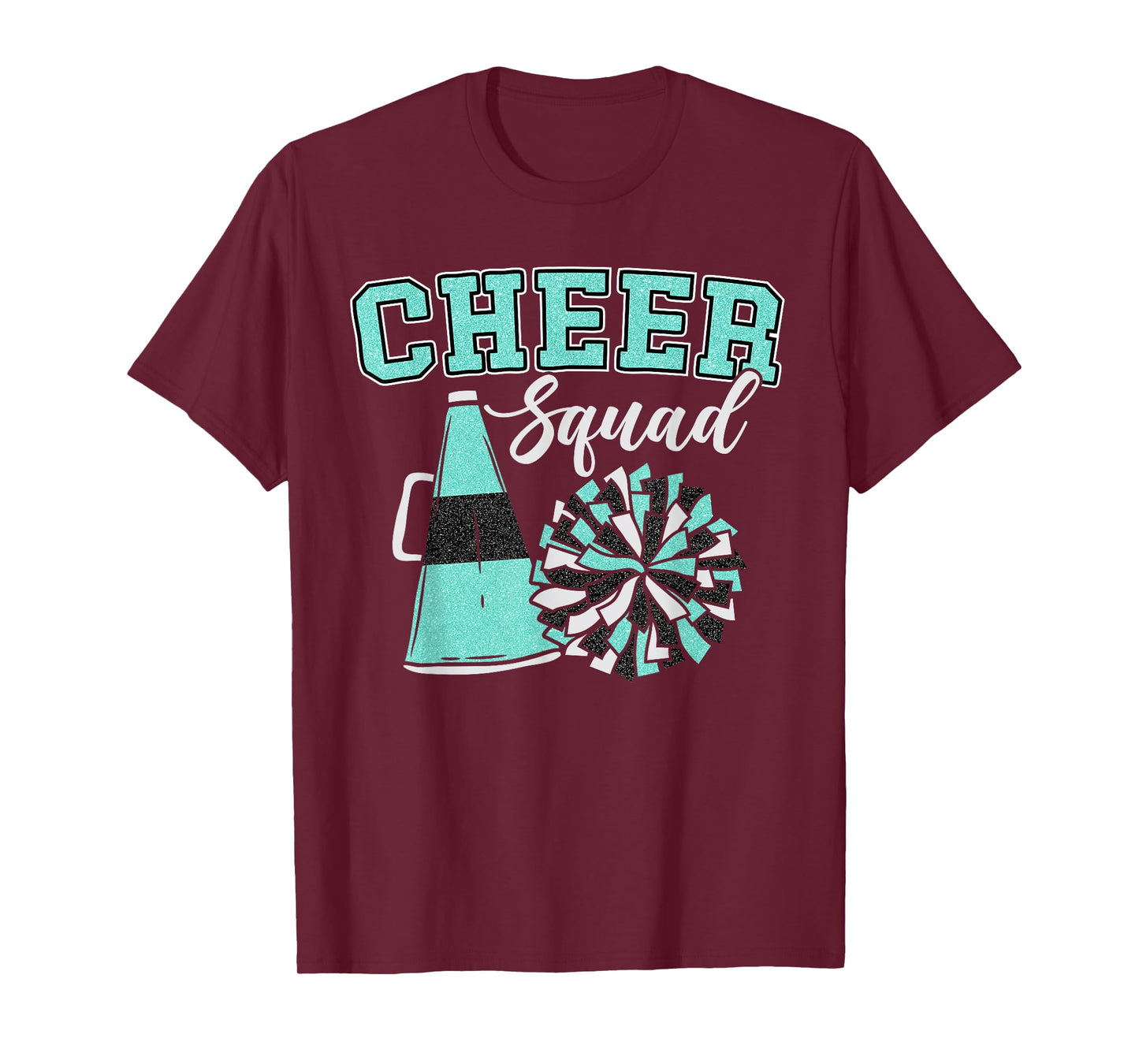 Cheer Squad Funny Cheerleader Cheerleading Teal Women Girl T-Shirt
