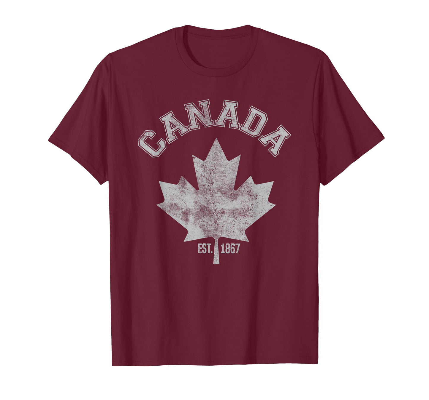 Canada EST 1867 Maple Leaf Vintage Canada flag Love T-Shirt