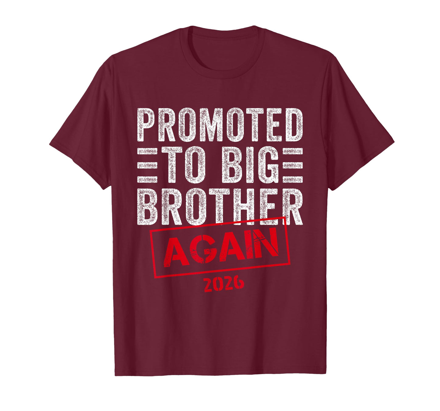 Promoted To Big Brother Again Est 2026 Pregnancy T-Shirt