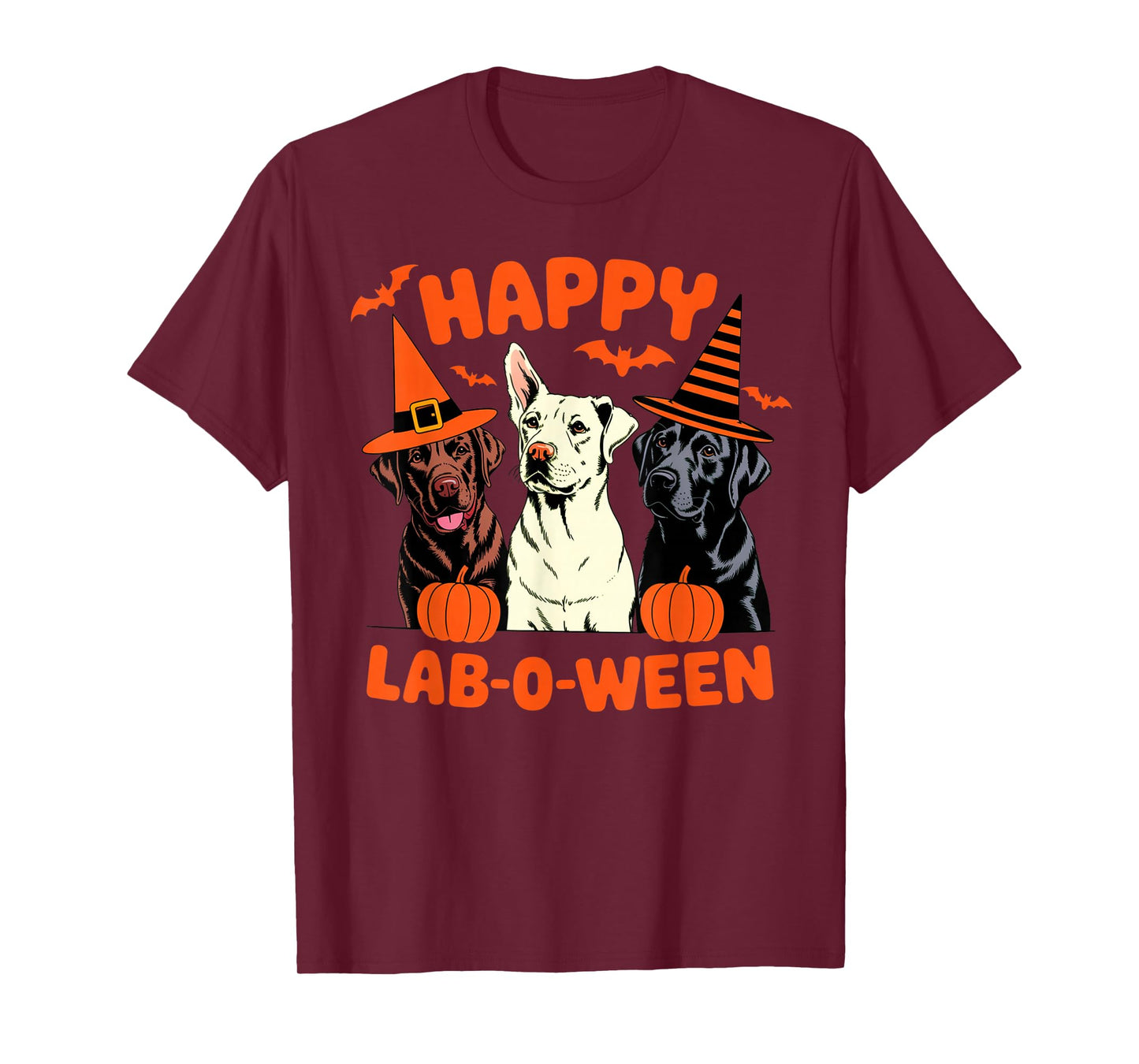 Happy Lab-O-Ween Labrador Matching Family Halloween Costume T-Shirt