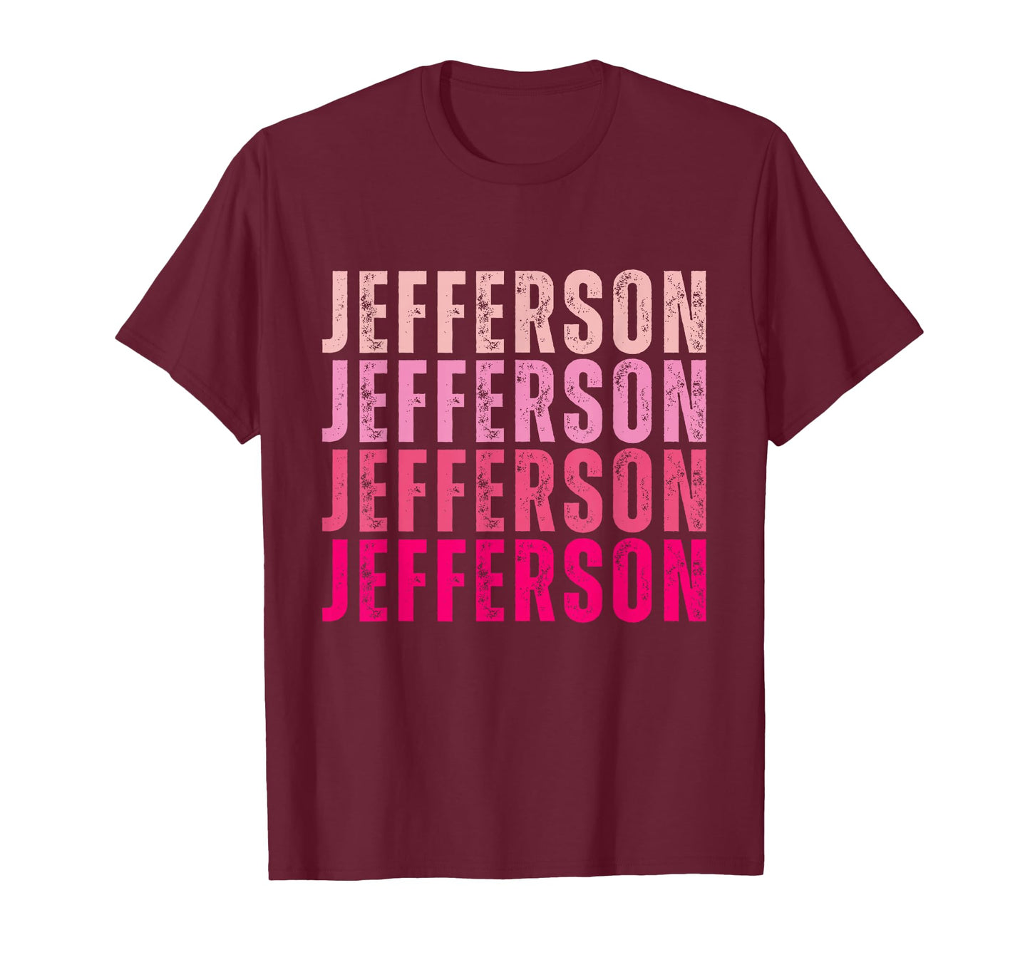 Personalized Name Jefferson I Love Jefferson Vintage T-Shirt